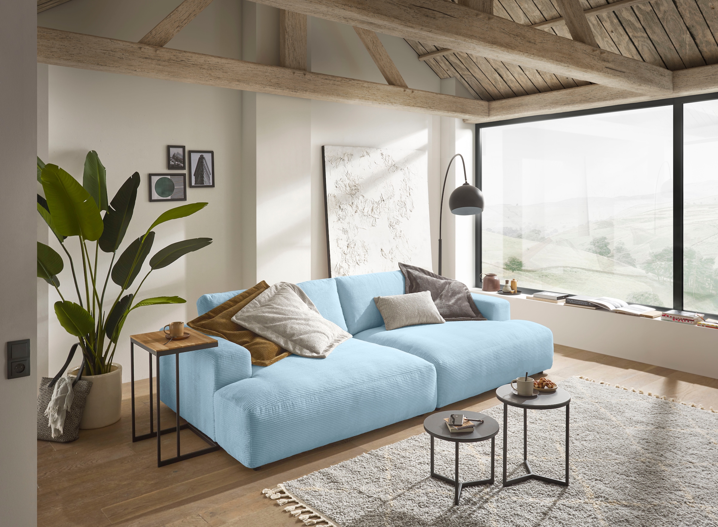 Musterring Loungesofa "Lucia Big Sofa, bequem, Mega-Sitzfläche, Cord Bezug, viel Platz" Cord-Bezug, Breite 292 cm
