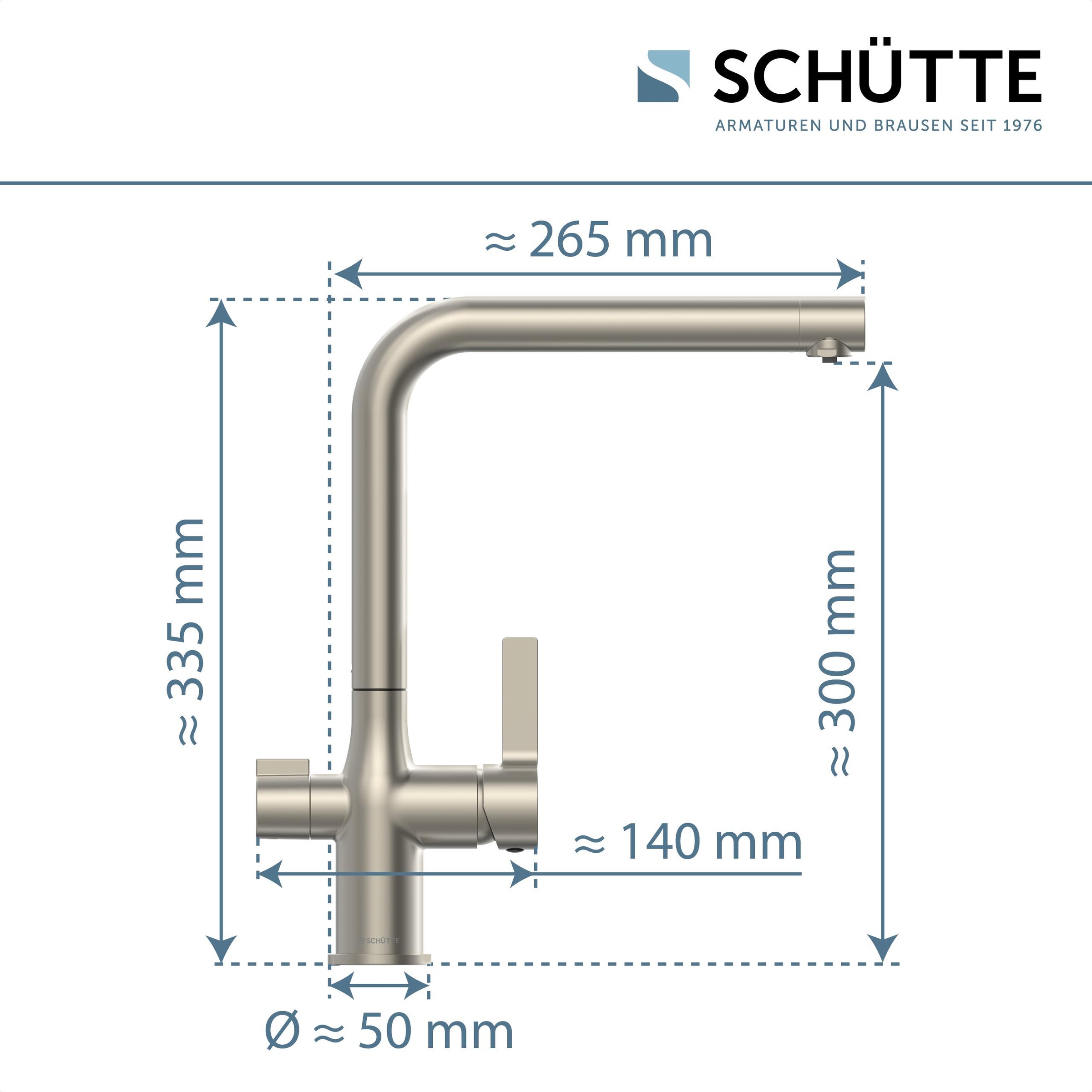 Schütte Spültischarmatur »AQUASTAR PRO«, mit Filtersystem für Trinkwasser, praktische Cold-Start-Funktion