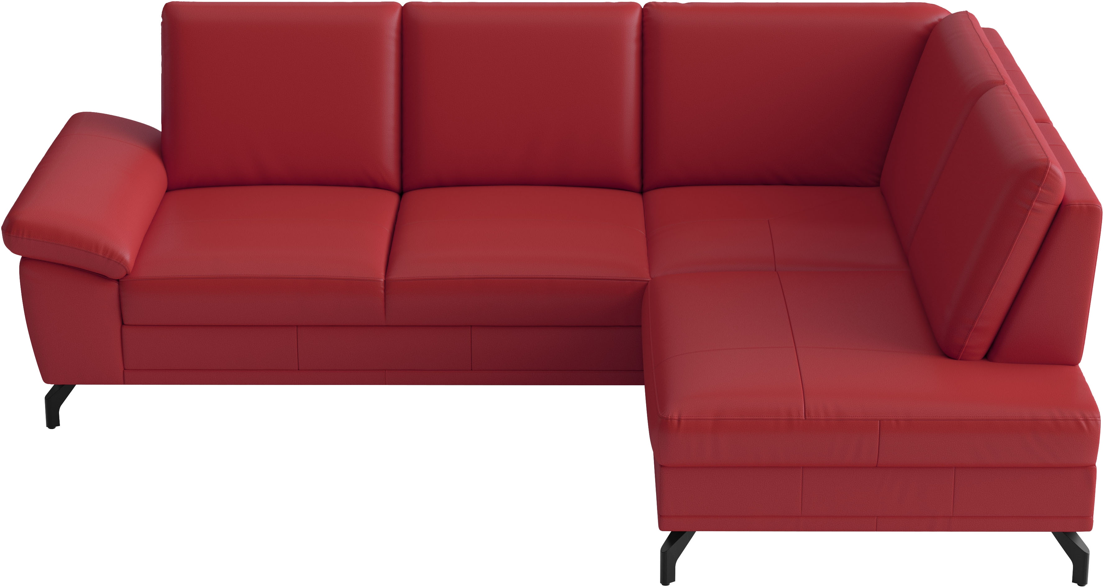 sit&more Ecksofa "Chelsea L-Form, B: 249 cm, Armteil- & Sitztiefenverstellung, Leder" optional mit Schlaffunktion und Bettkasten