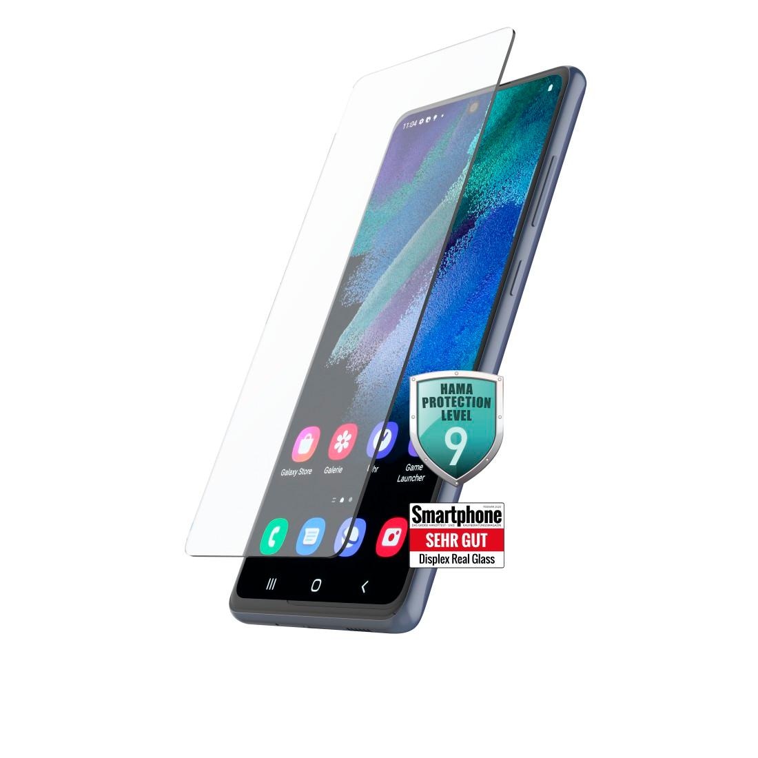 Hama Displayschutzglas »Echtglas-Displayschutz für Samsung Galaxy S21 FE 5G«, für Samsung Galaxy S21 FE 5G