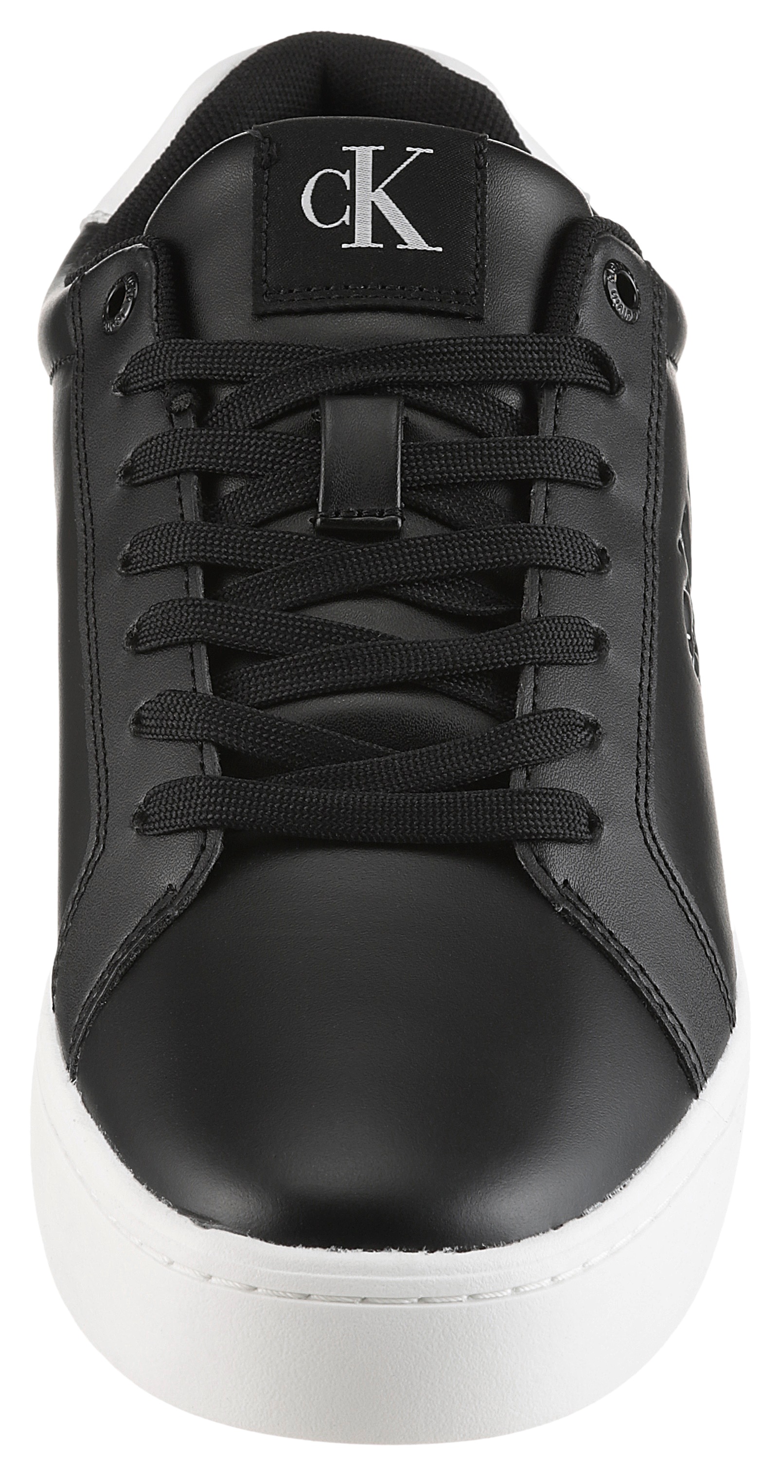 Calvin Klein Jeans Sneaker »CLASSIC CUPSOLE MONO LTH«  Freizeitsneaker, Halbschuh, Schnürschuh in klassischer Optik