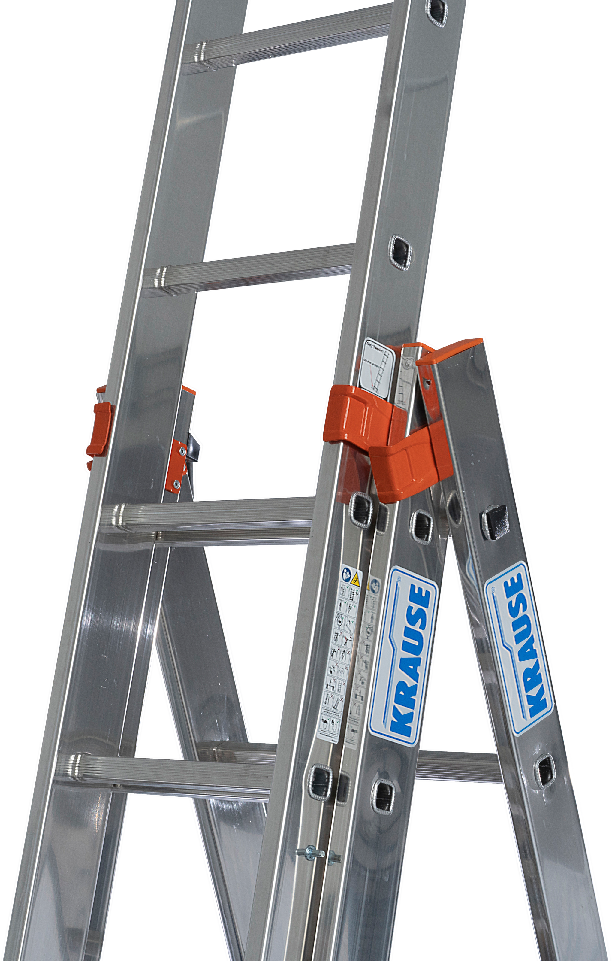 KRAUSE Vielzweckleiter »Tribilo«, Alu, 3x8 Sprossen, Arbeitshöhe ca. 605 cm