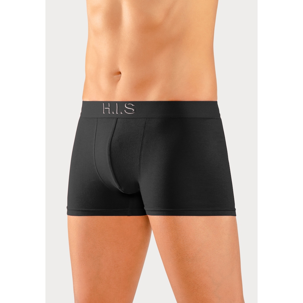 H.I.S Boxer, (Packung, 5 St.), Logo Webbund mit 3D Effekt