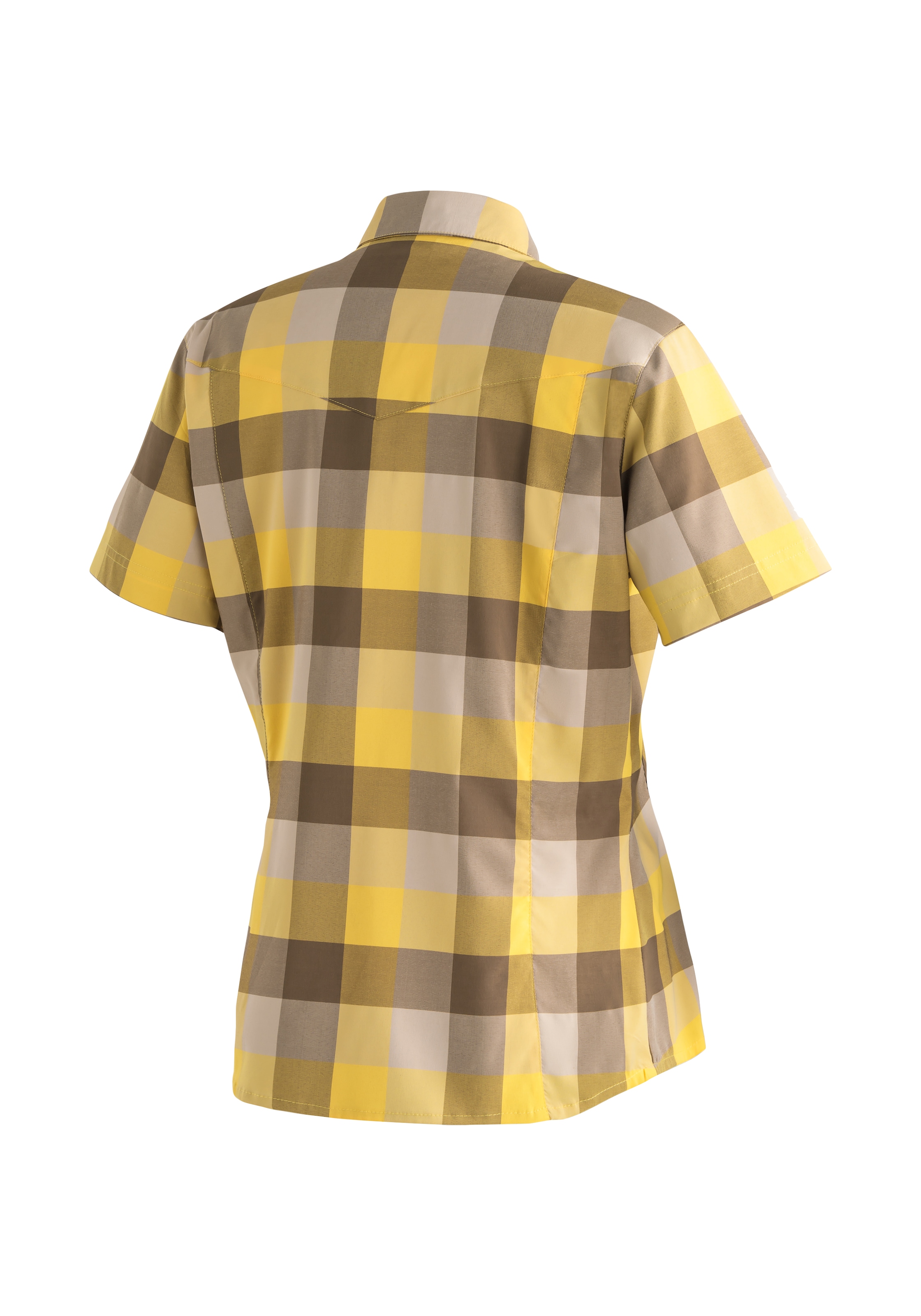 Maier Sports Outdoorbluse »Kendra S/S W«, Damen Kurzarmbluse, pflegeleichte Karobluse