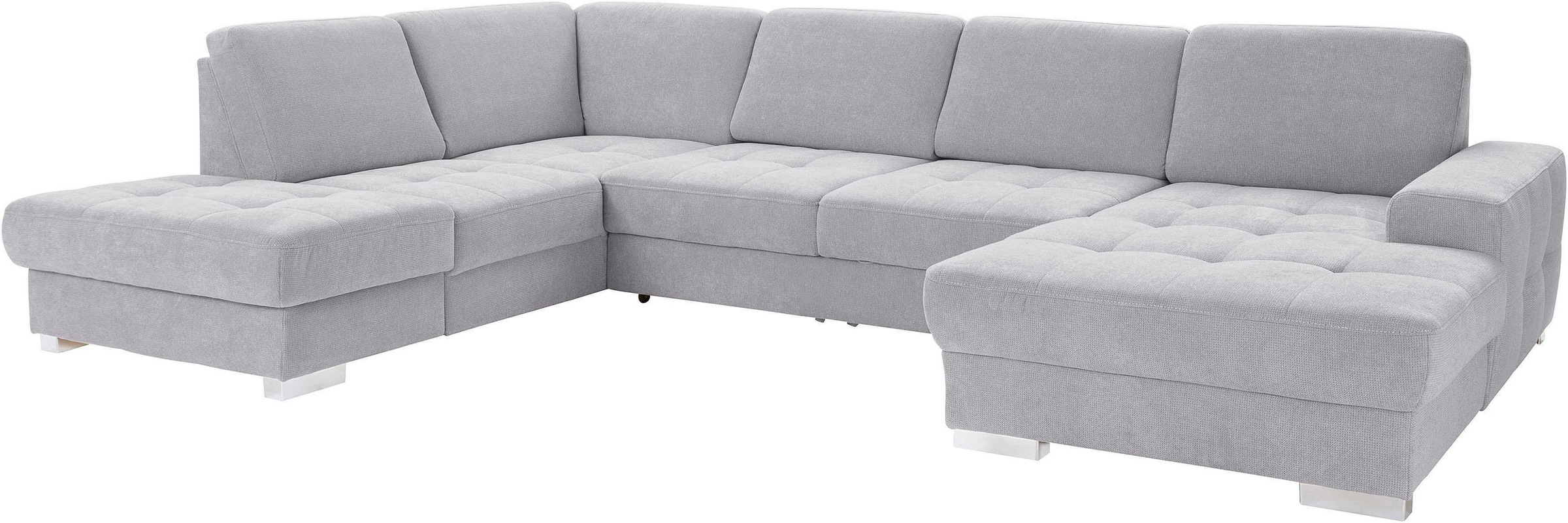 sit&more Wohnlandschaft »Santorini U-Form«, mit Federkern und Sitztiefenverstellung, wahlweise mit Bettfunktion