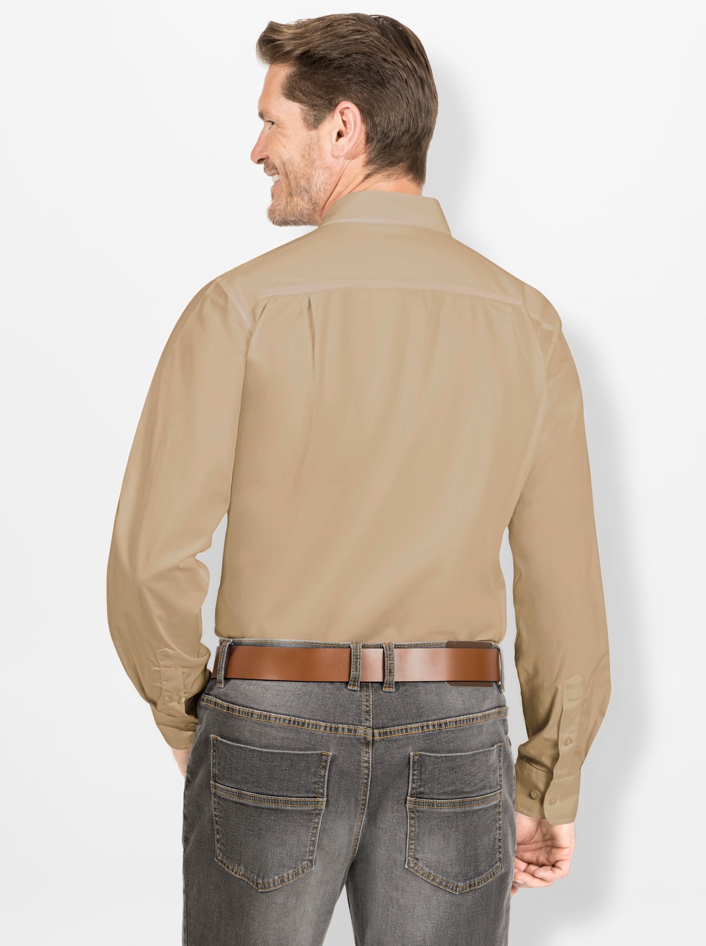 Marco Donati Long Sleeve Shirt Beige 43/44 2