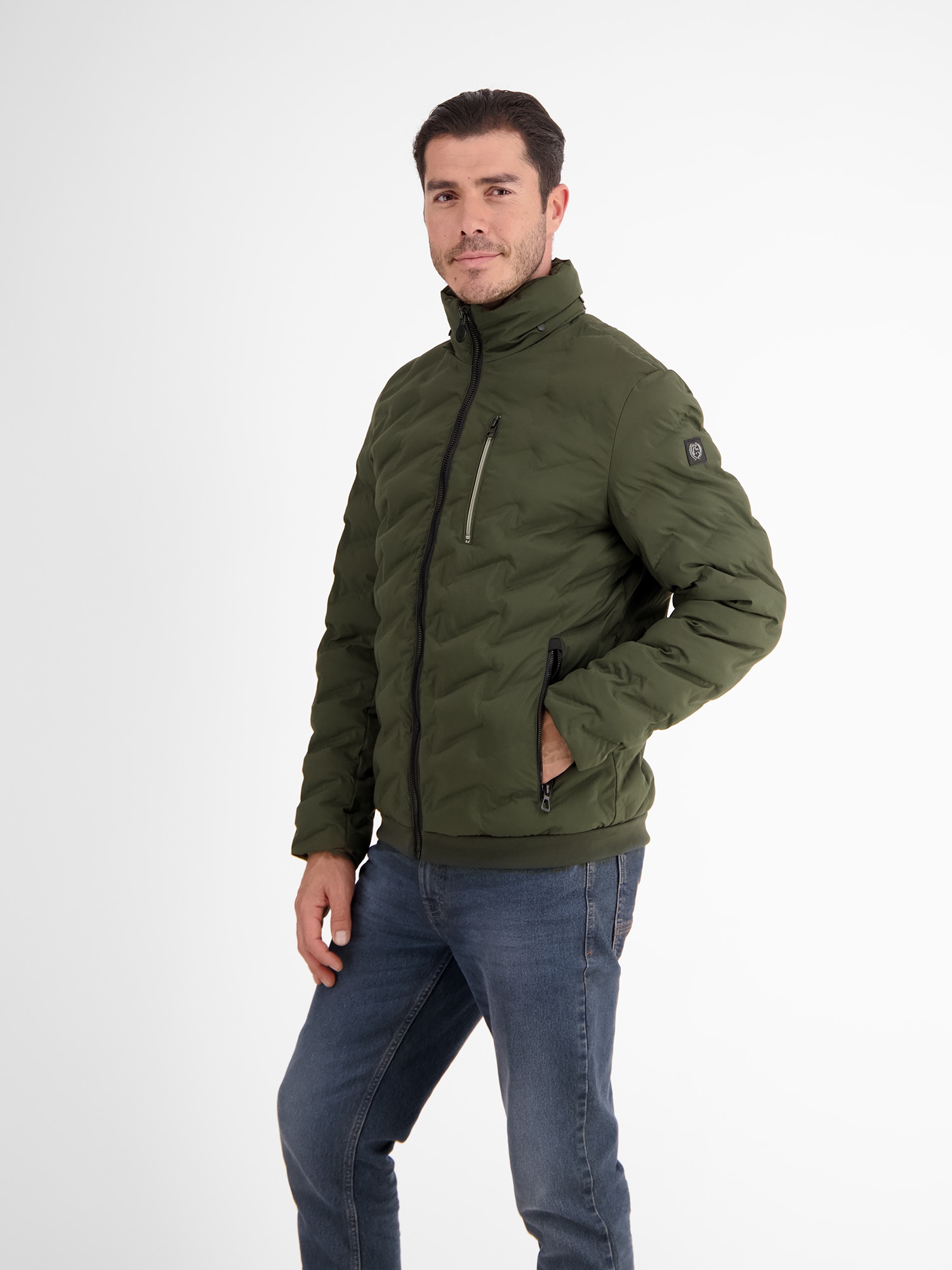 LERROS Outdoorjacke »LERROS Sportive Funktions-Steppjacke für Herren«, mit Kapuze, Wasser_Windabweisend