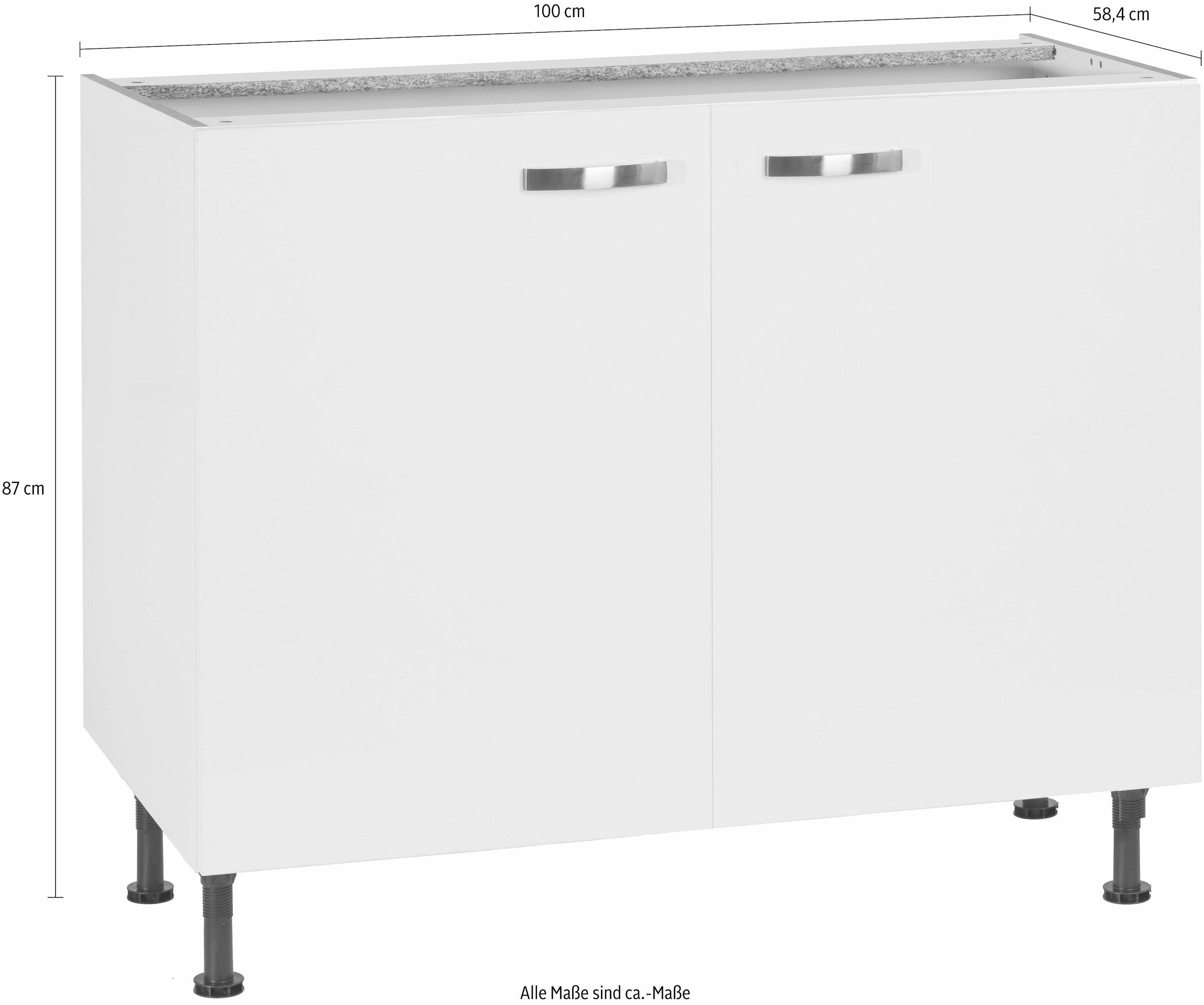 KOCHSTATION Unterschrank »KS-Cara« Breite 100 cm