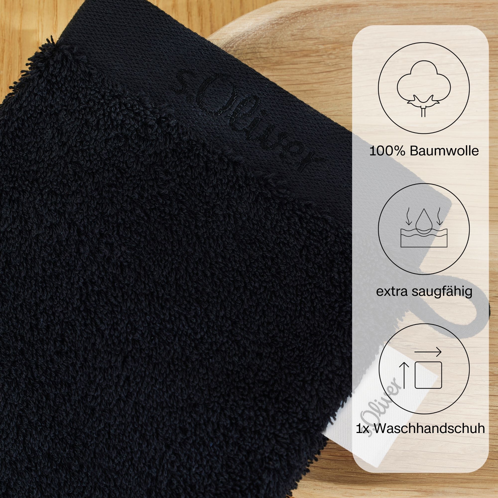 s.Oliver Waschhandschuh »s.Oliver, Premium Qualität, 600 gr/m², auch als Sets erhältlich«, (1 St., Waschlappen 16 x 21 cm), große Farbauswahl, auch als Duschtuch, Handtuch, Gästetuch