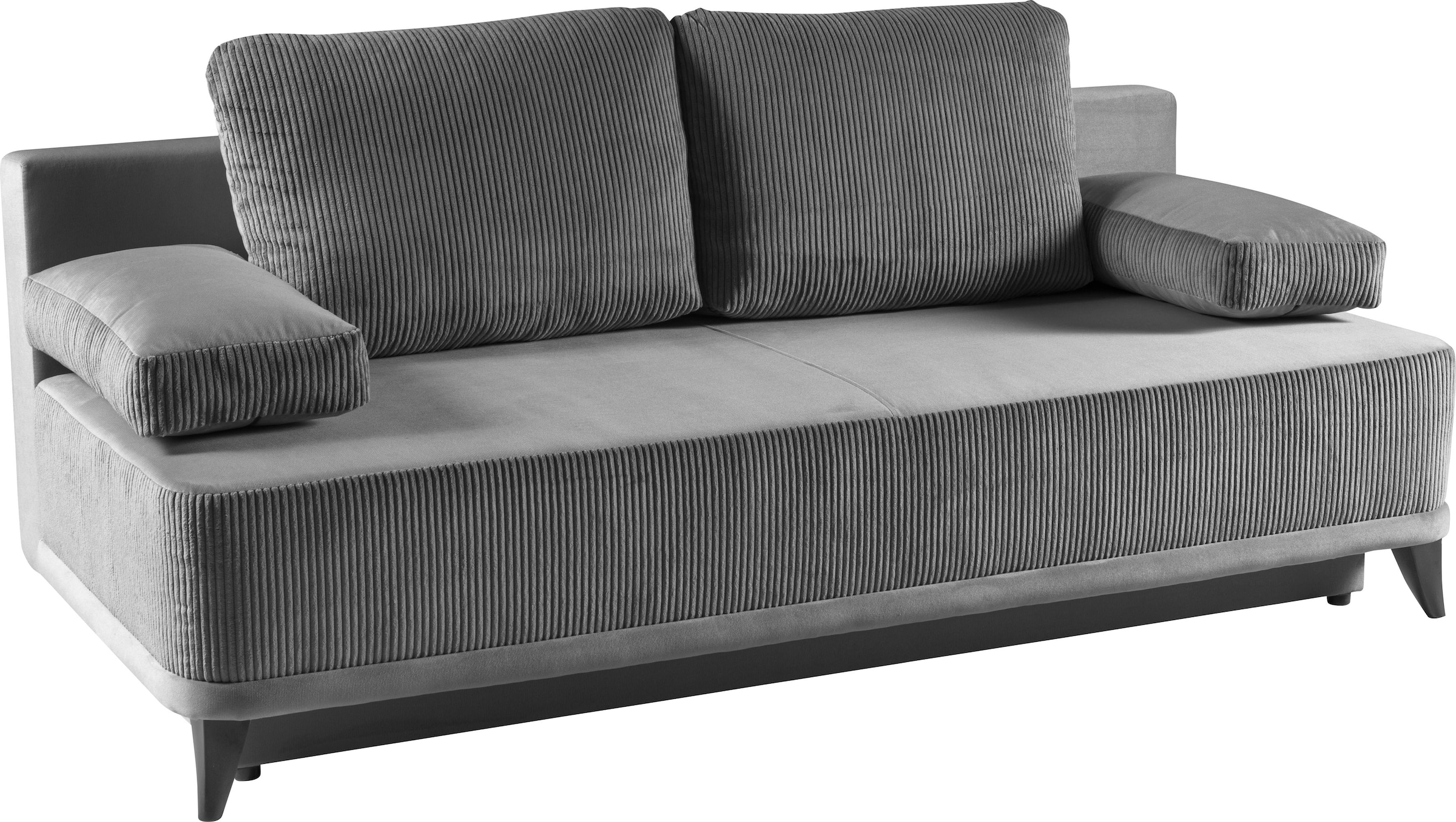 WERK2 Schlafsofa »Rosso«, 2-Sitzer Sofa und Schlafcouch mit Federkern & Bettkasten