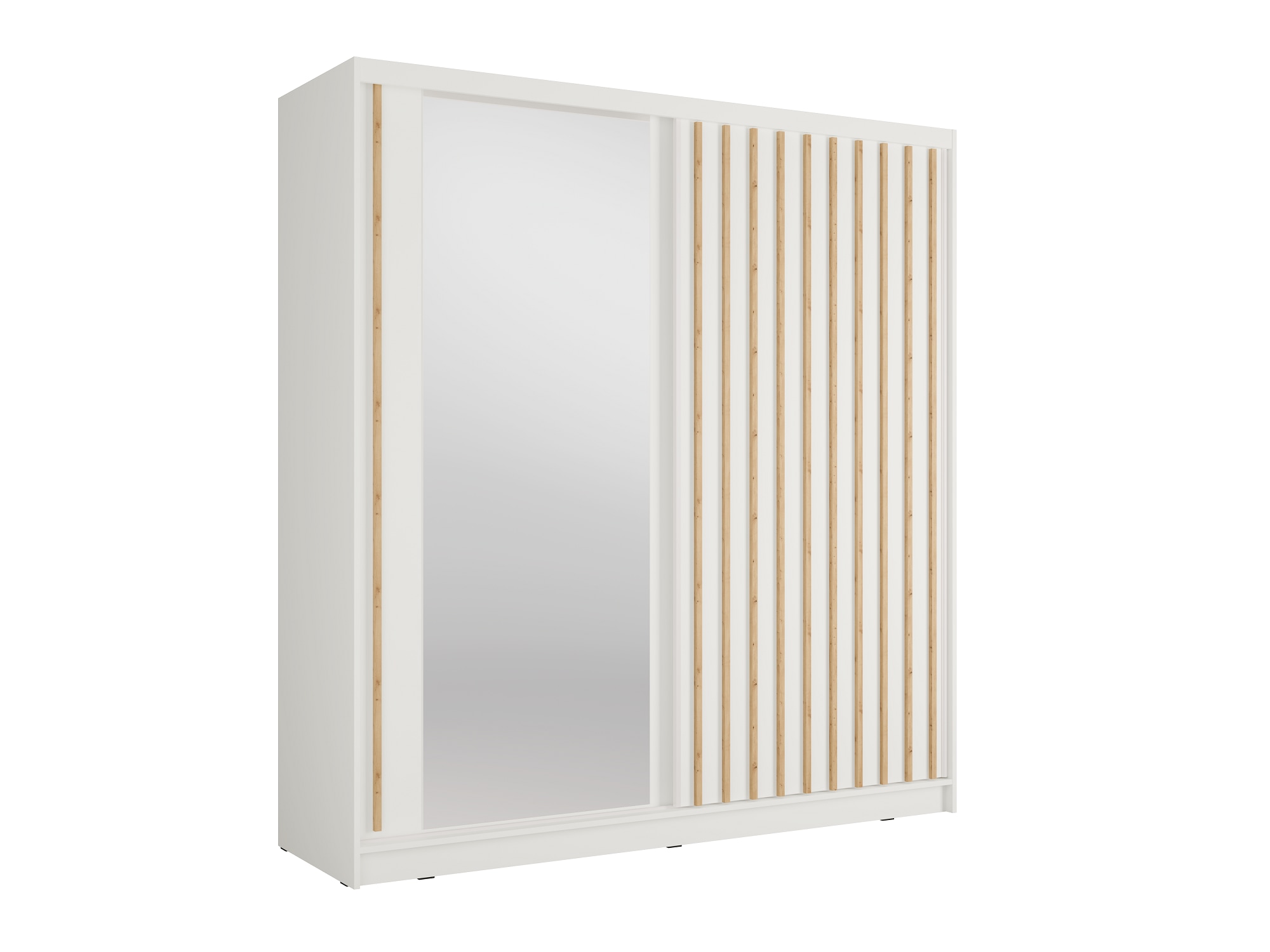 Home affaire Kleiderschrank »VILLEFRANCHE modern mit viel Stauraum, Fächer & Kleiderstange, Spiegel« Garderobe in 3 Breiten (155, 205, 248 cm), erhältlich in 3 Farben