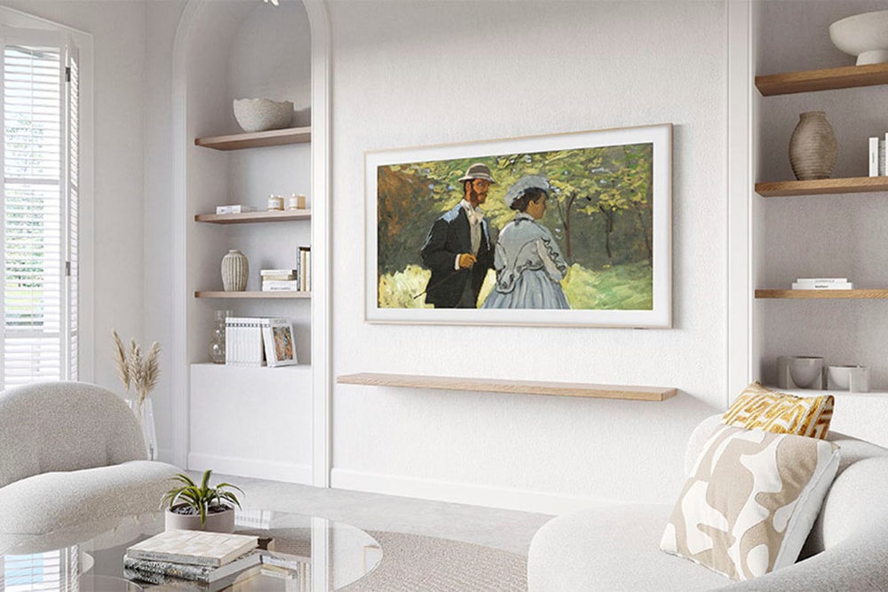 Samsung QLED-Fernseher »GQ85LS03DAU«, 4K Ultra HD, Smart-TV, The Frame, Mattes Display, Art Mode, Austauschbare Rahmen, Dolby Atmos