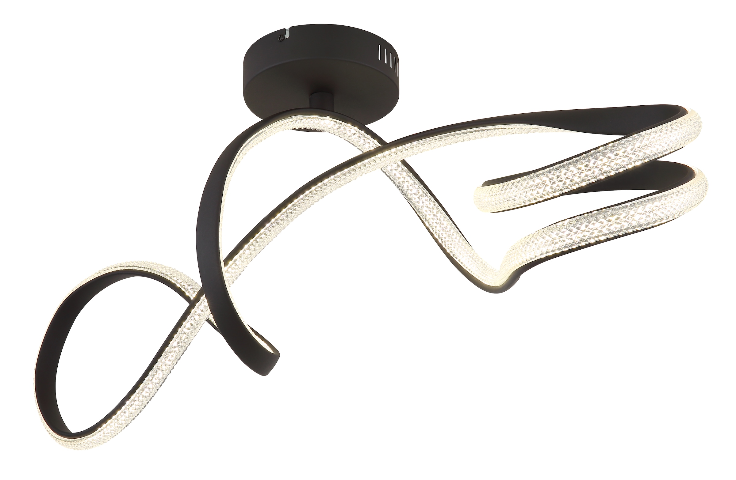 GLOBO LIGHTING Deckenleuchte »SWIRL« LED-Modul 1 Stk. Warmweiß Deckenlampe Wohnzimmer-Leuchte Schlafzimmer-Leuchte Flur Küche