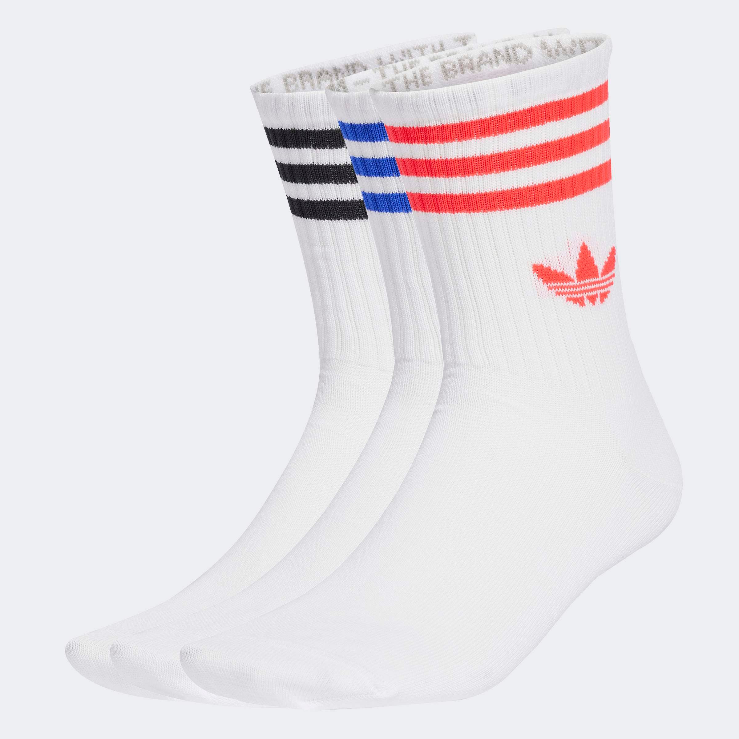 adidas Originals Sportsocken "3-STREIFEN CREW 3ER-PACK" 3 Paar tlg. knöchellange Passform, mit 3-Streifen