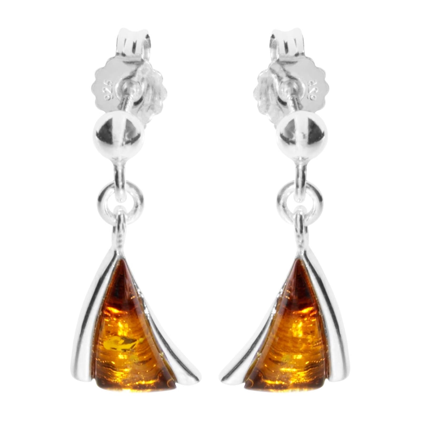 Paar Ohrhänger OSTSEE-SCHMUCK "Ostsee-Schmuck Ohrhänger Imke Ohrhänger Imke", weiß, Ohrringe, Damen, 21 x 9, Silber 925 (Sterlingsilber)