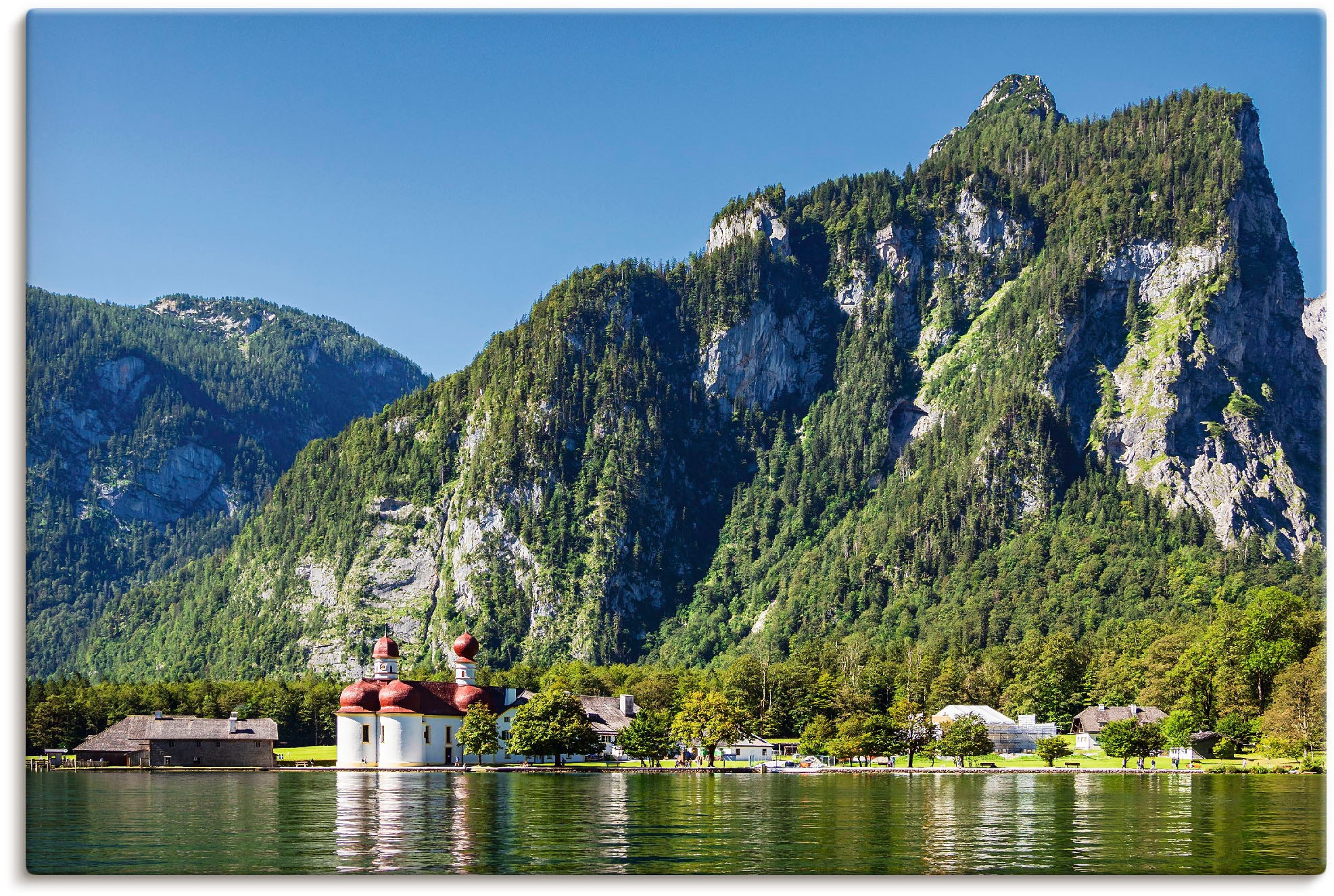 Artland Wandbild "Blick auf den Königssee" Berge & Alpenbilder 1 Stk. tlg. günstig online kaufen