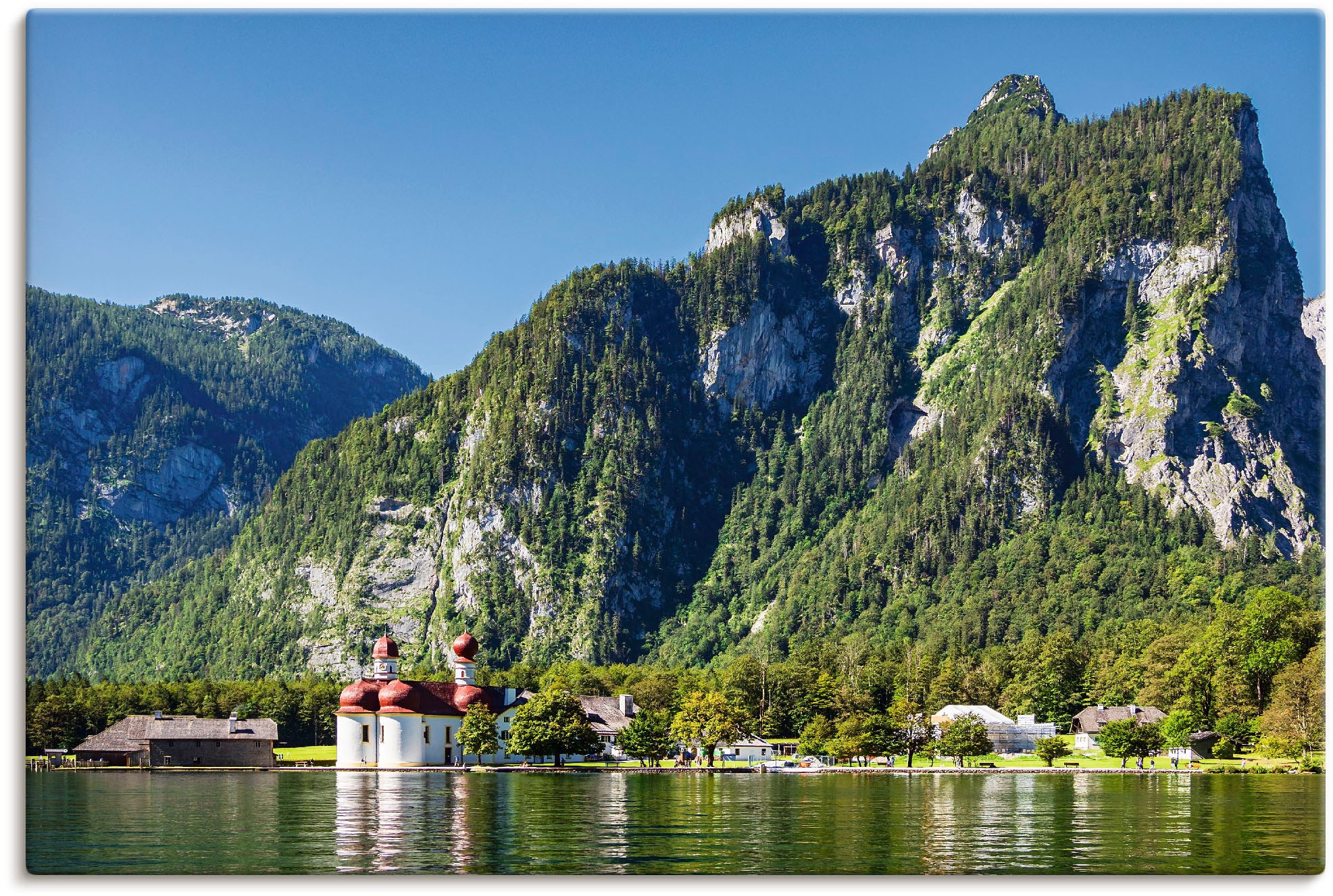 Artland Wandbild "Blick auf den Königssee" Berge & Alpenbilder 1 Stk. tlg. günstig online kaufen