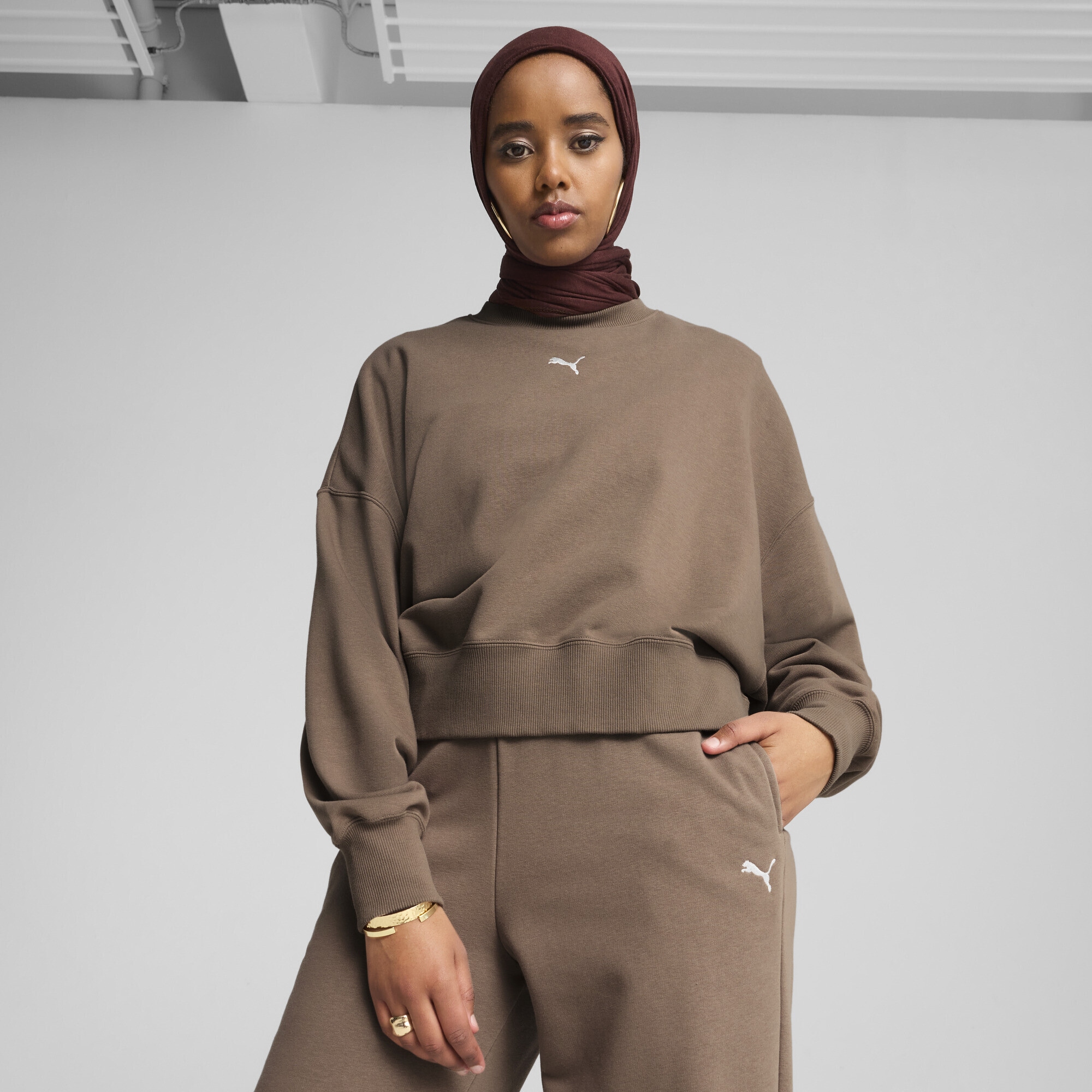 PUMA Sweatshirt "WARDROBE ESS Oversized-Crewneck Damen" günstig online kaufen