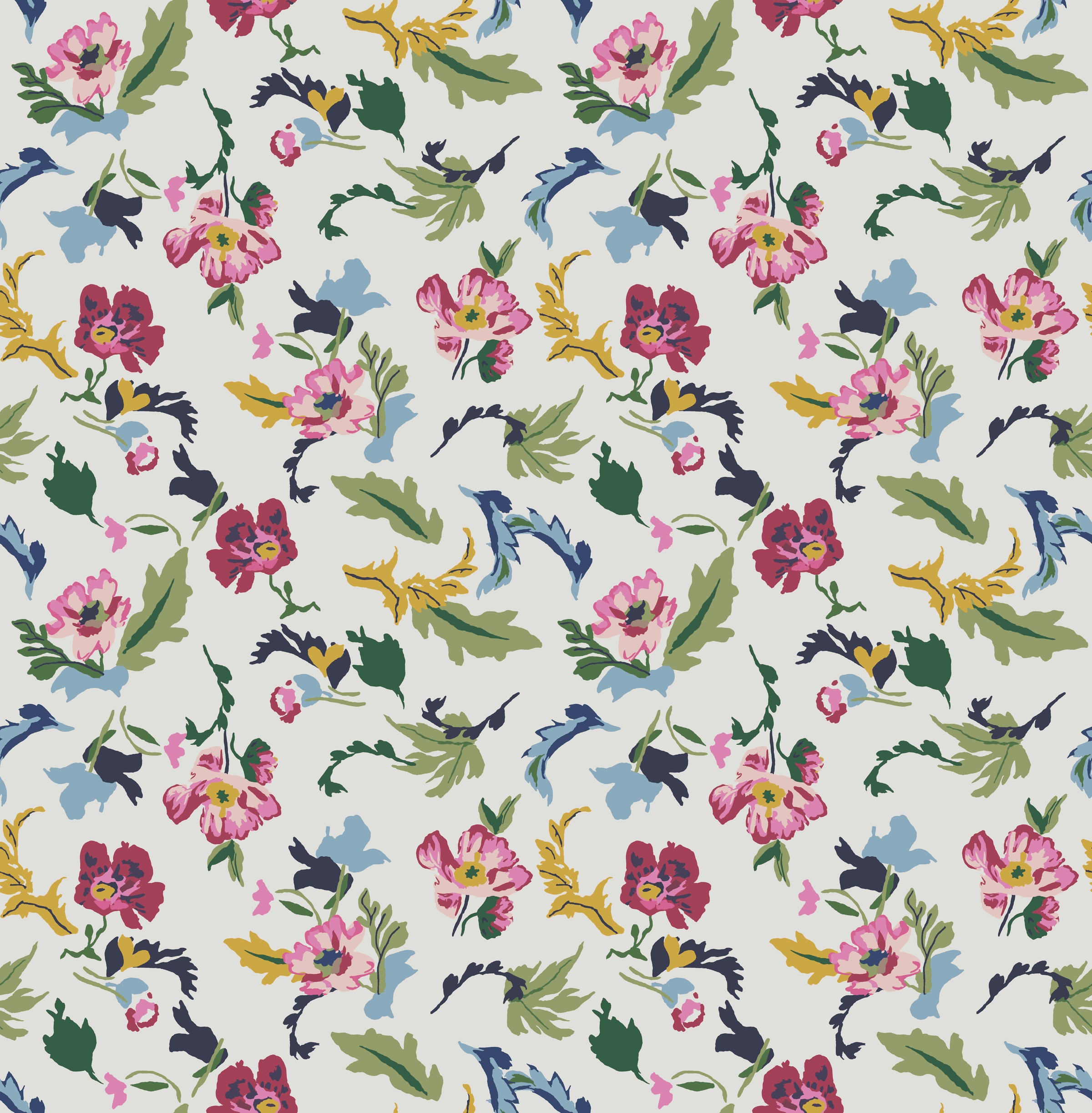 Joules Vliestapete »Cambridge Painted Floral«, Design Tapeten