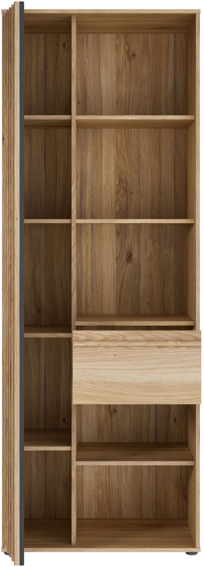 FORTE Regal »Stauraumregal, 1T/1SK, Soft Close, Vollauszug SK« B/H/T 73,1/200,1/41,7 cm optionale Beleuchtung