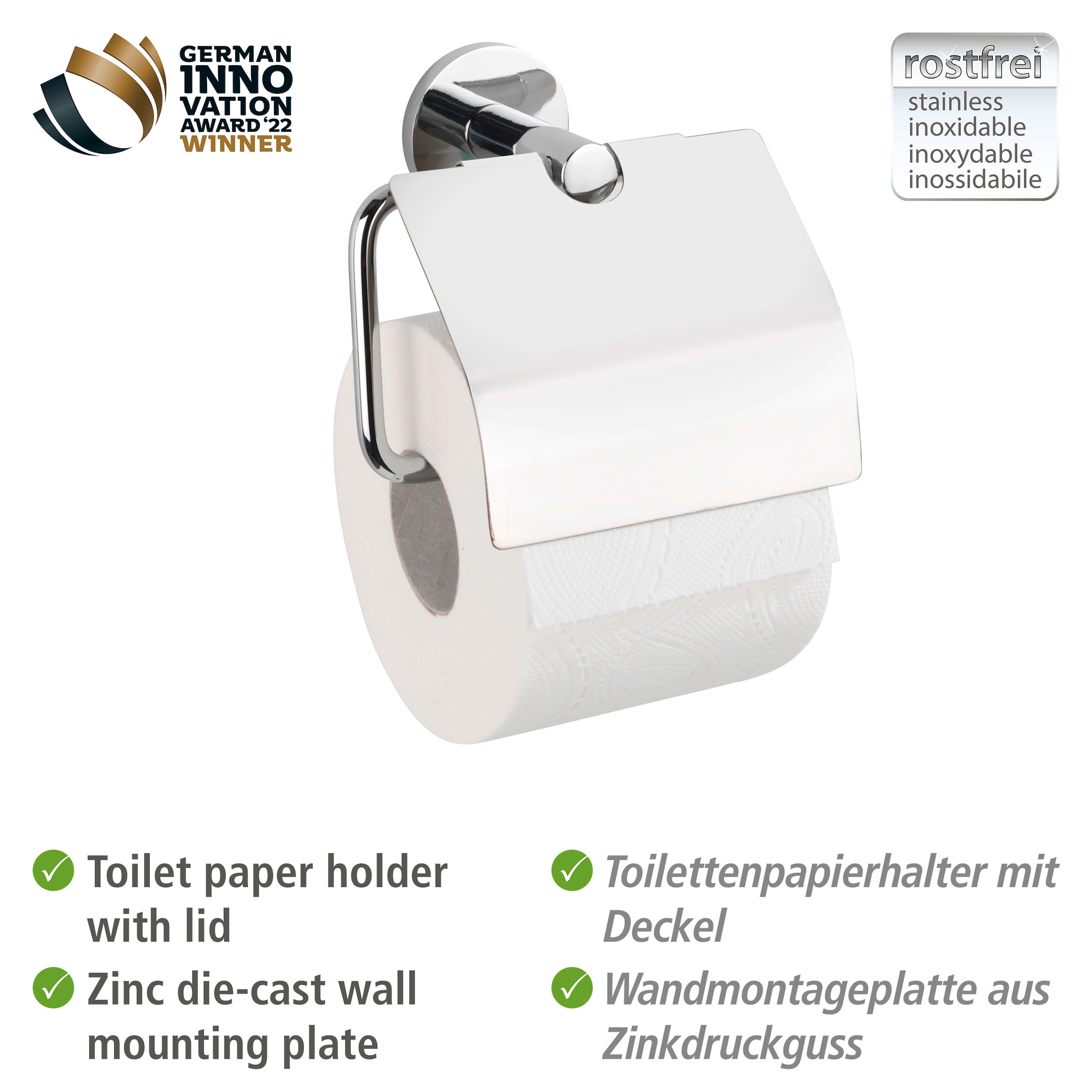 WENKO Toilettenpapierhalter »UV-Loc® ohne | Isera«, Befestigen BAUR Bohren kaufen