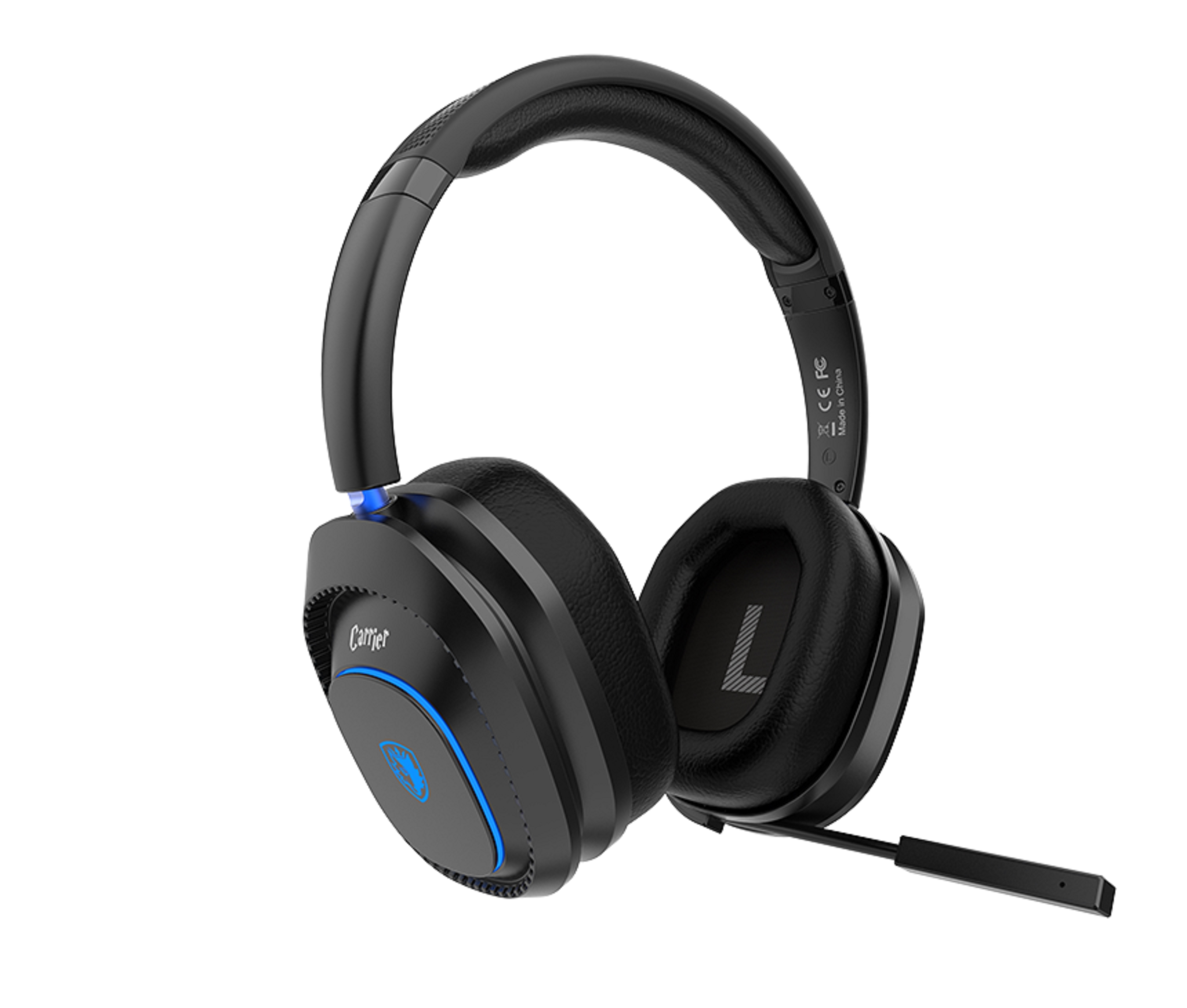 SADES Gaming-Headset "Carrier SA-203", schwarz, Kopfhörer, kabellos, Stereo, Over Ear, Bluetooth 5.0, 2,4G, 3,5 mm