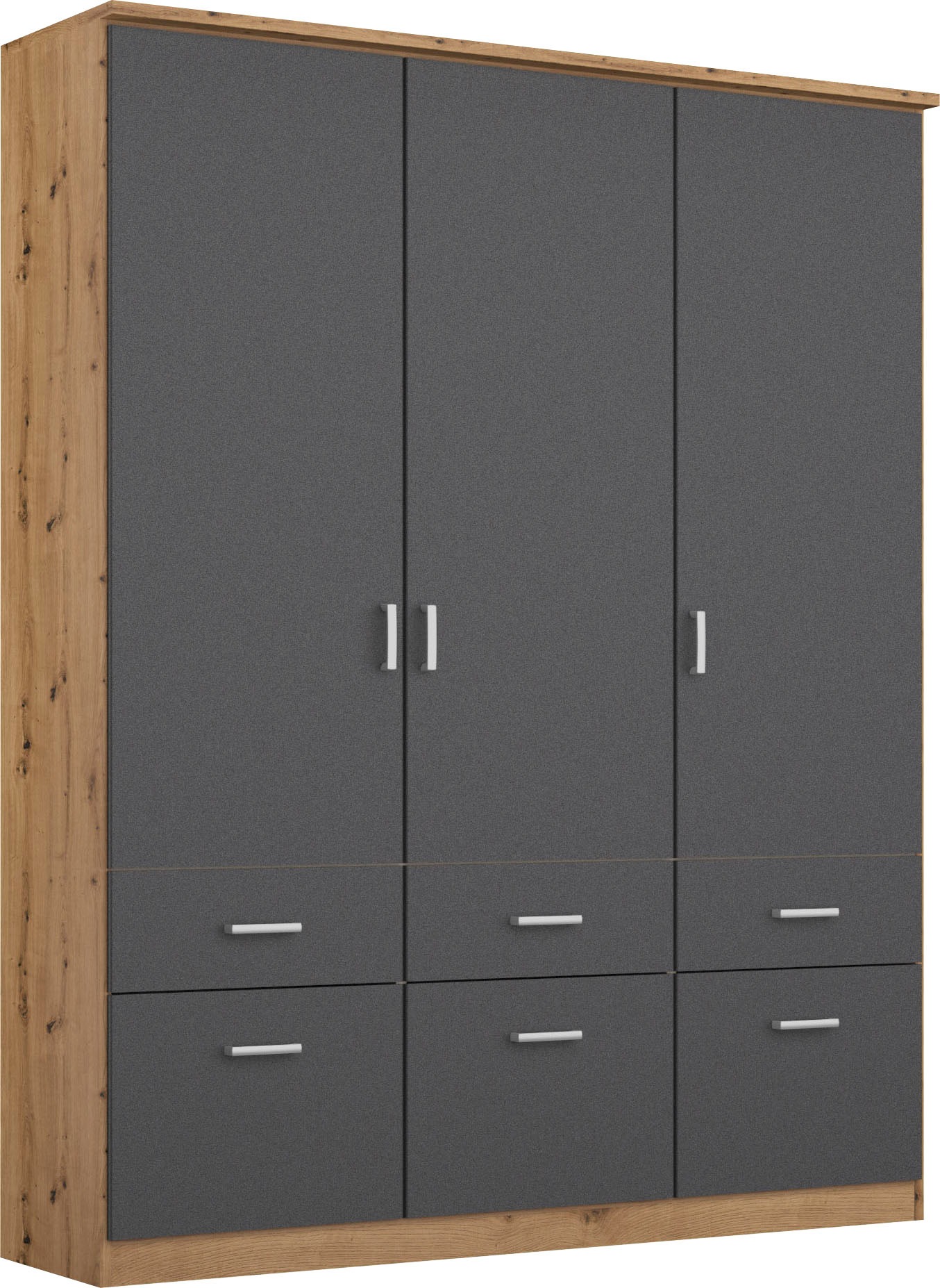 rauch Kleiderschrank "Kleiderschrank Schrank Garderobe deckenhoher Schrank BREMEN" optional mit Spiegel, Breiten: 91/136/181 cm, Höhe: 199 cm, in vielen Farbvariationen, inkl. Kranzblende MADE IN GERMANY
