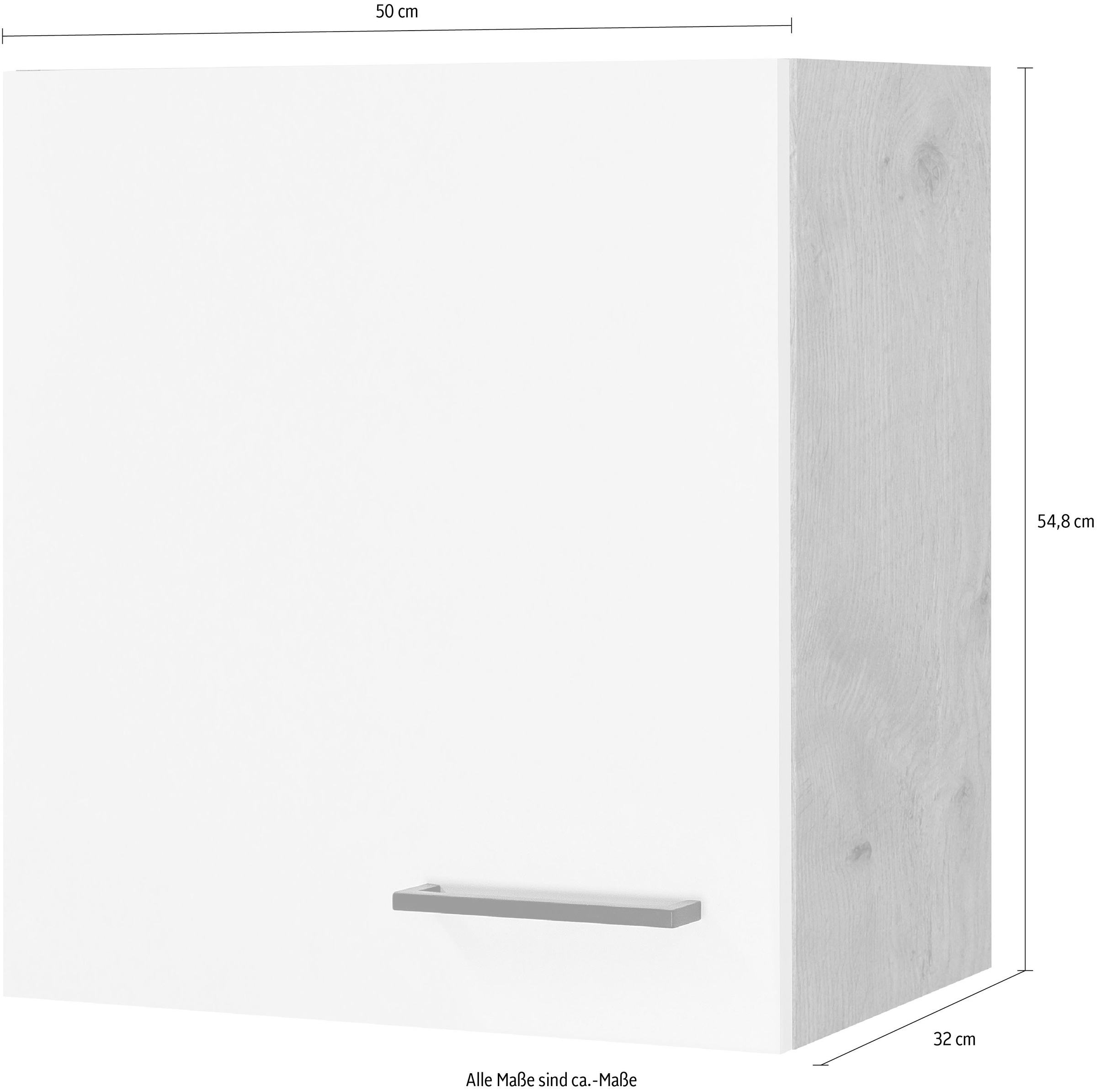 Flex-Well Hängeschrank »Vintea«, (B x H x T) 50 x 54,8 x 32 cm, mit Metallgriffen
