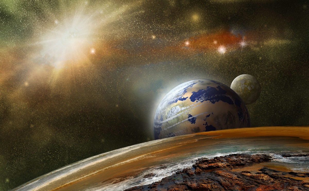 Papermoon Fototapete "Planeten"