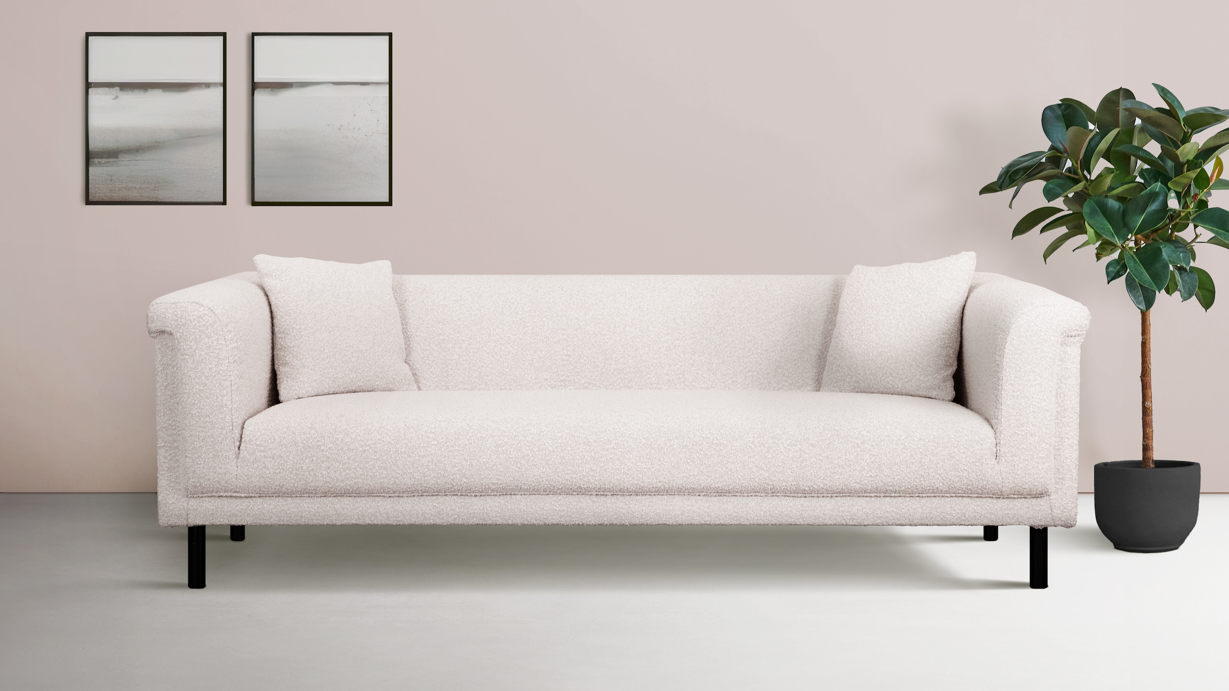 Home affaire 3-Sitzer "AGNIA B/T/H: 210/85/71 cm" incl. Zierkissen, auch in günstig online kaufen