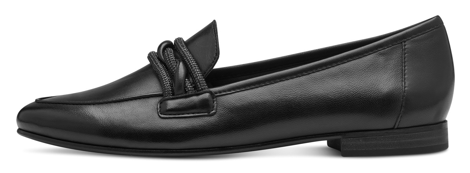 MARCO TOZZI Slipper, Blockabsatz, Loafer, Businessschuh, Schlupfschuh mit Zierriegel