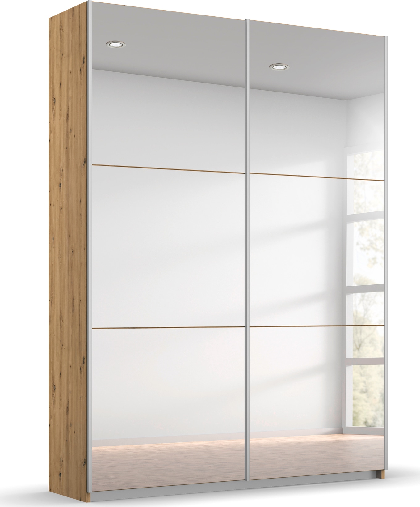 rauch "Kleiderschrank Schrank Garderobe REFLECT" inkl. praktischer Innenausstattung mit viel Stauraum MADE IN GERMANY