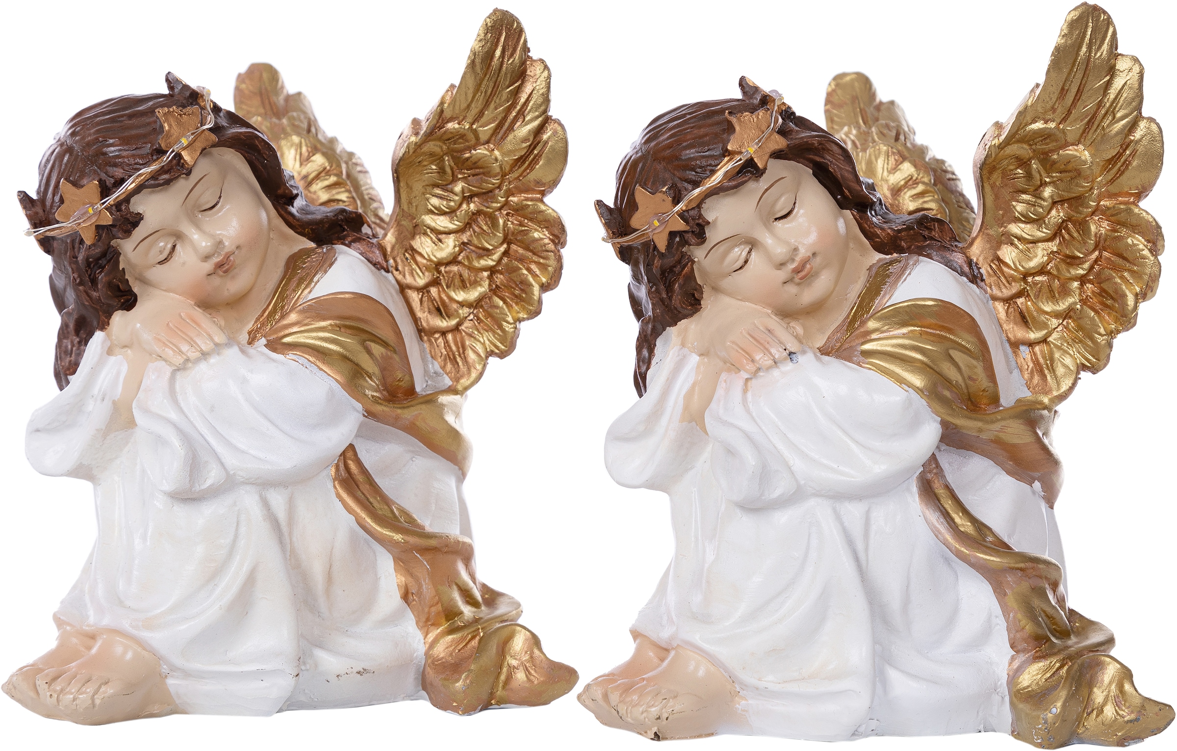 Möbel Haarkranz, »Weihnachtsdeko«, Höhe cm 18 & Engelfigur mit BAUR | Accessoires beleuchtetem Myflair ca. kaufen
