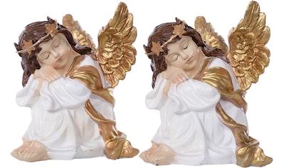 Engelfigur »Weihnachtsdeko«, mit beleuchtetem Haarkranz, Höhe ca. 18 cm