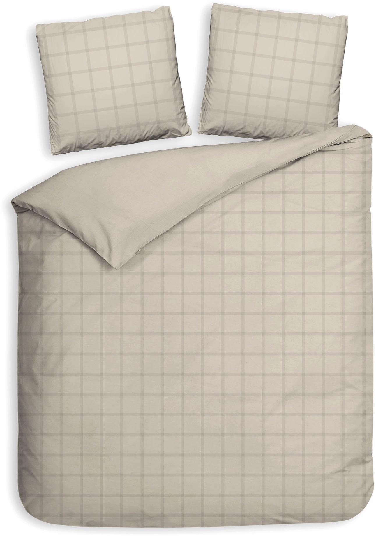 Heckett & Lane Wendebettwäsche "Diamante" 3 Stk. tlg. kariert, hochwertiges günstig online kaufen