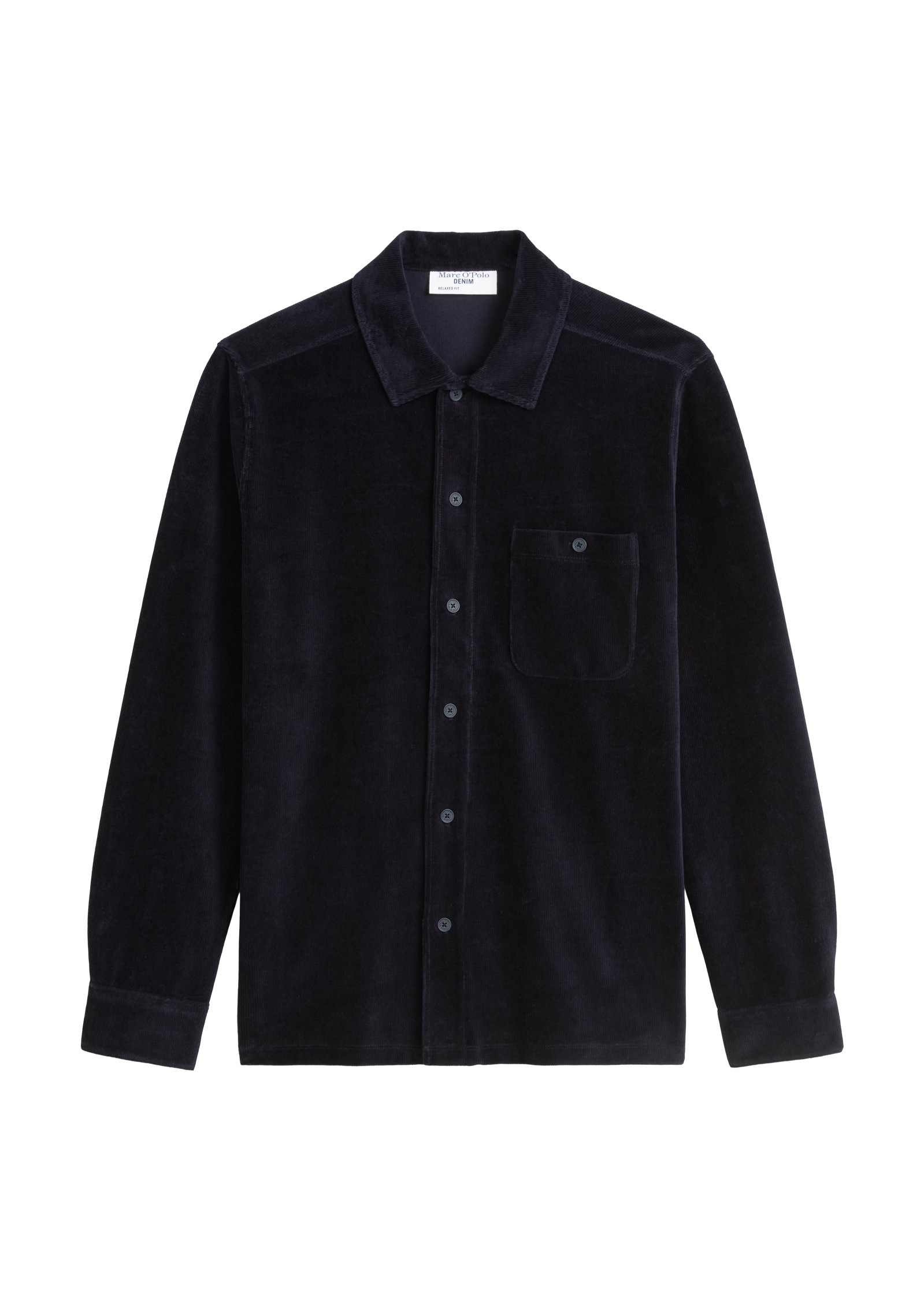 Marc O'Polo DENIM Langarmhemd »aus softem Frottee-Cord«