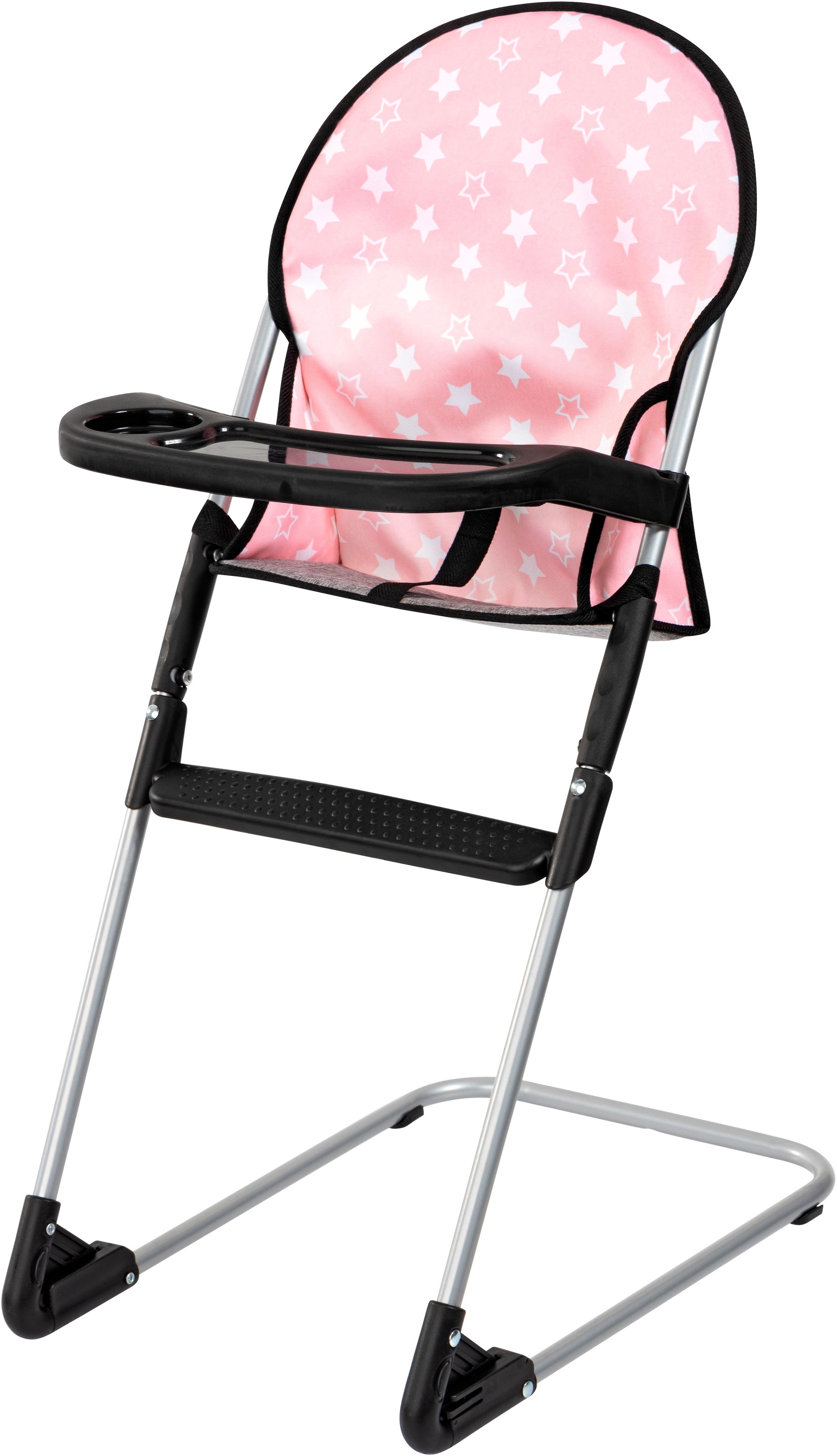 Bayer Puppenwagen »Cosy Set, rosa«, mit Puppenhochstuhl und Wickeltasche