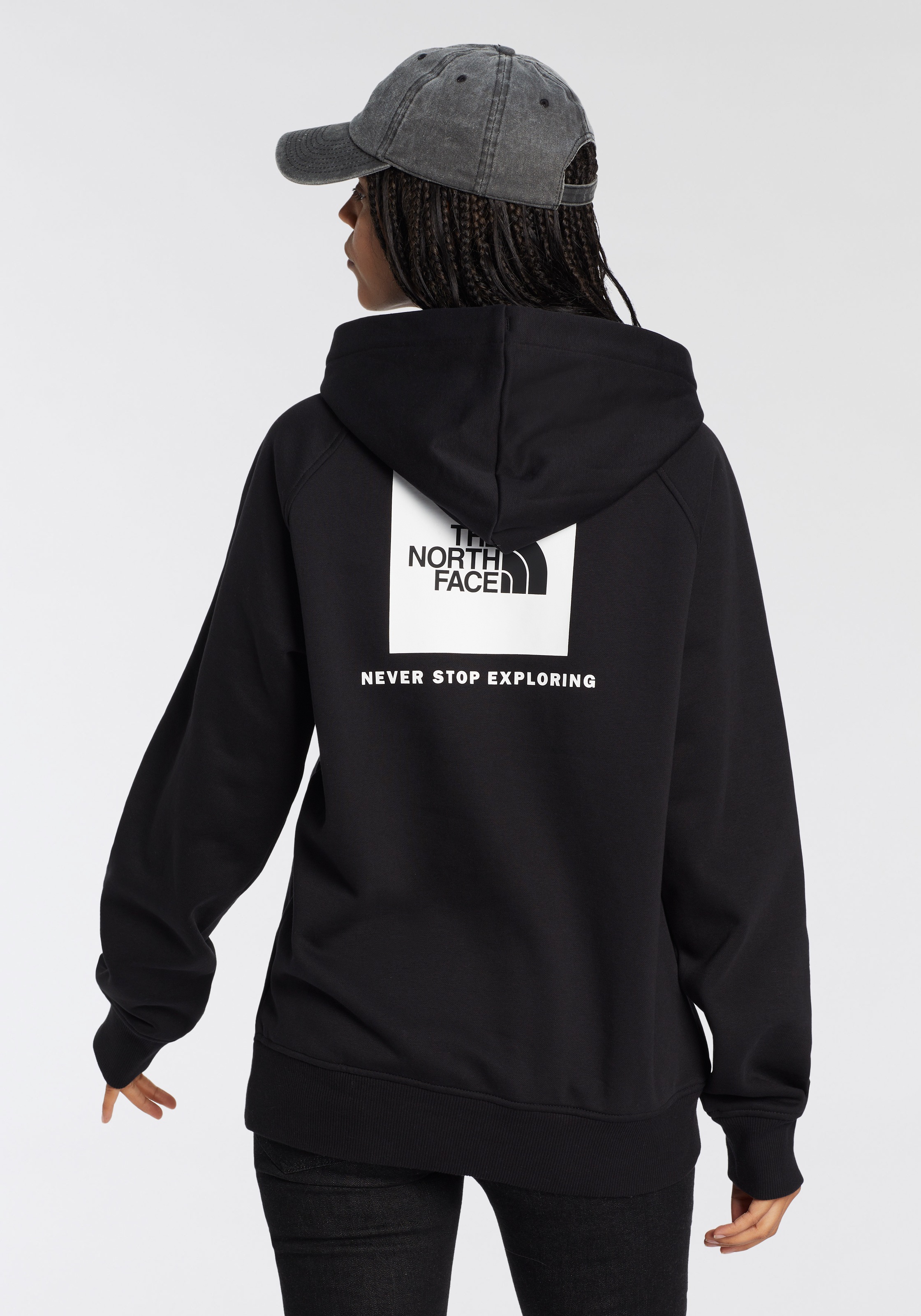 The North Face Kapuzensweatshirt, mit Kängurutasche, mit Logodrucken, aus B günstig online kaufen