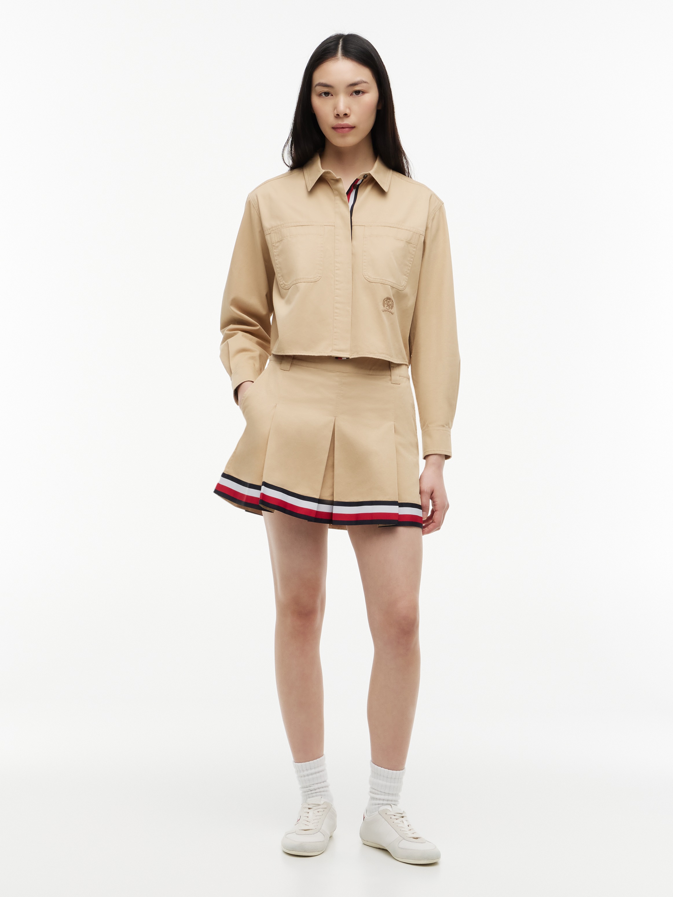 Tommy Jeans Minirock »TJW RWB TAPE MINI SKIRT« Baumwolle