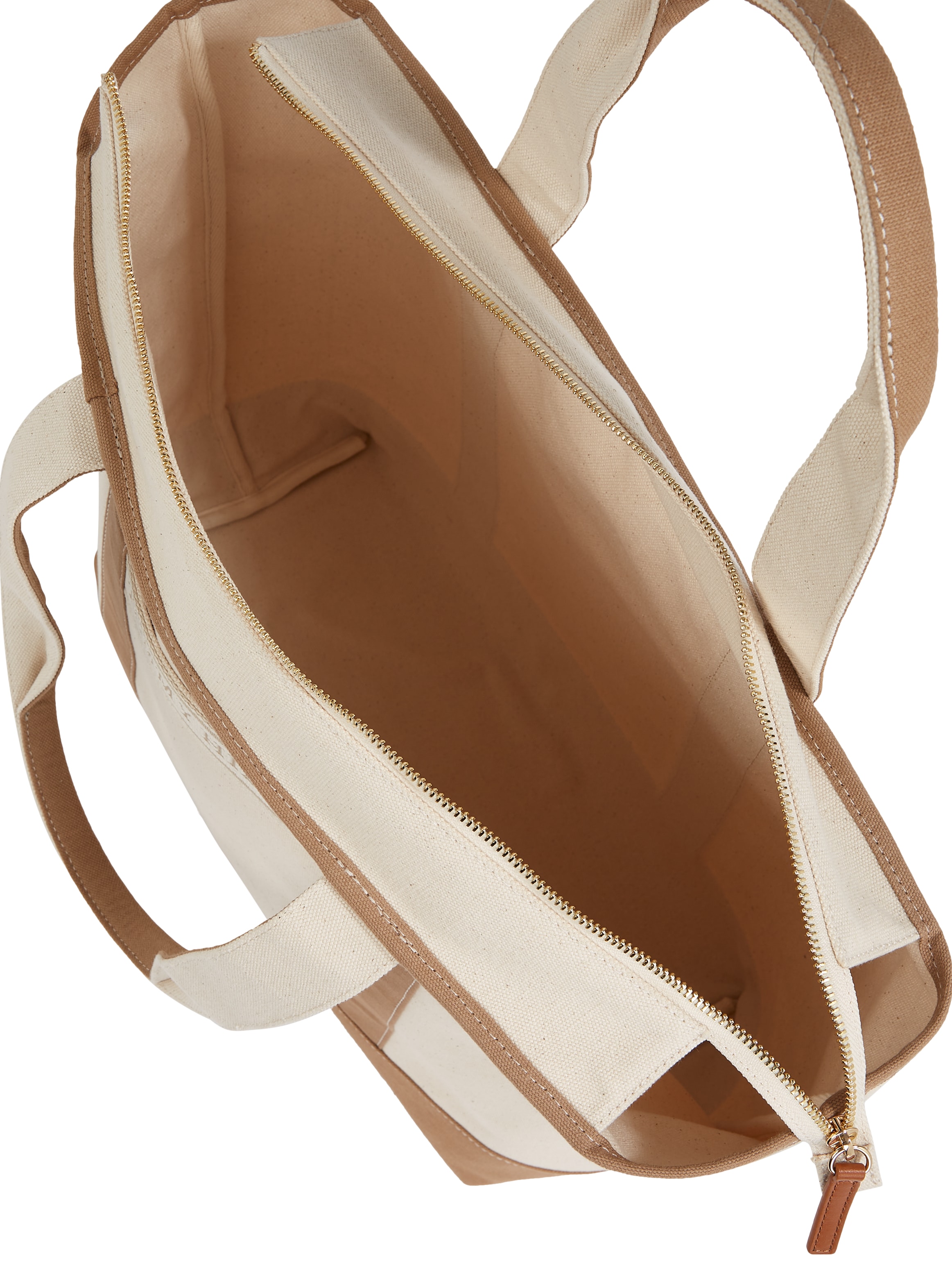 Tommy Hilfiger Tragetasche »TH SUMMER CANVAS TOTE«, Damen Henkeltasche, Beuteltasche, Strandtasche mit Kontrastbesatz