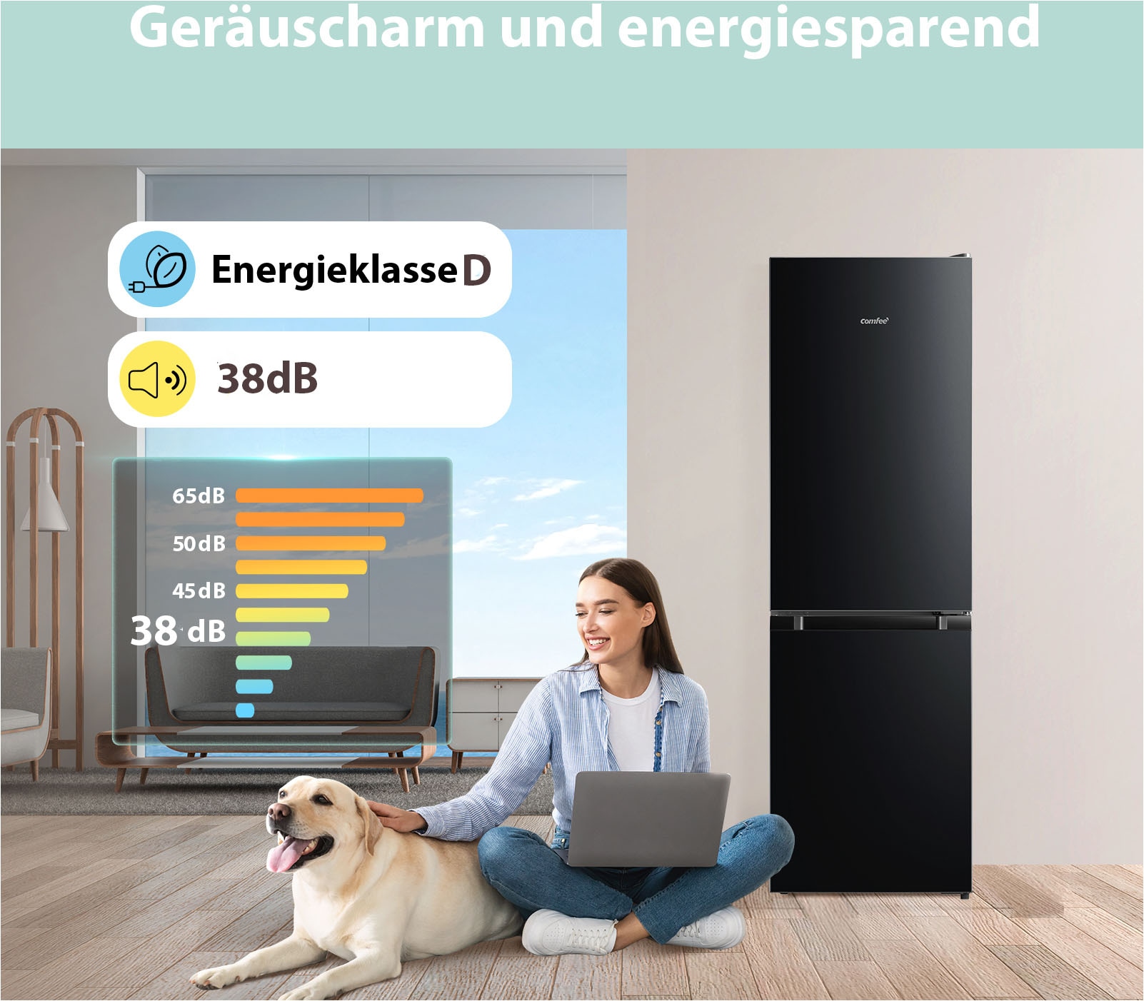 comfee Kühl-/Gefrierkombination »RCB169DK3«