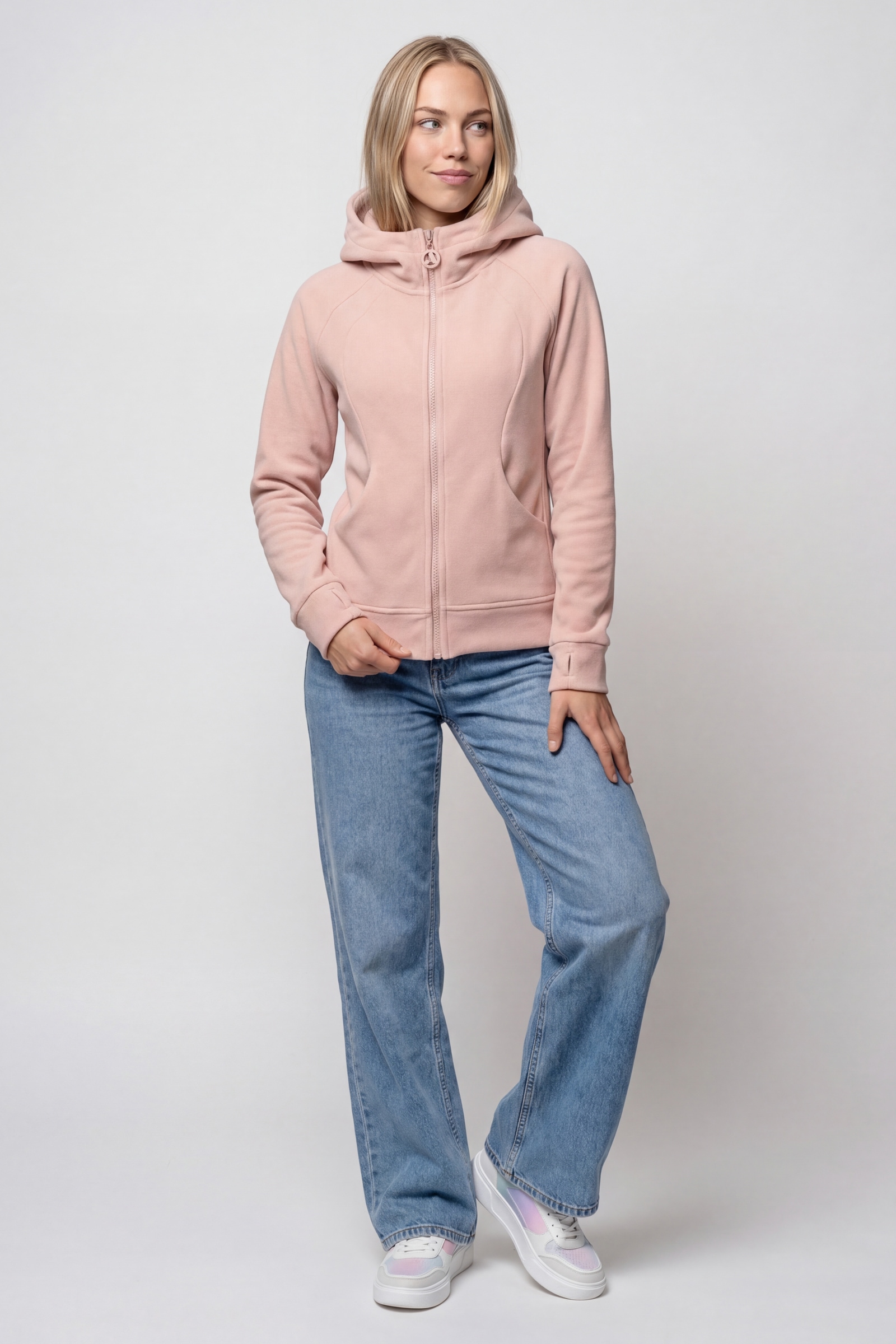 Alife & Kickin Fleecejacke »Damen AyuAK F Fleecejacke Kapuze, Jacke« Weiches Fleece mit Kapuze, Eingrifftaschen und Reißverschluss