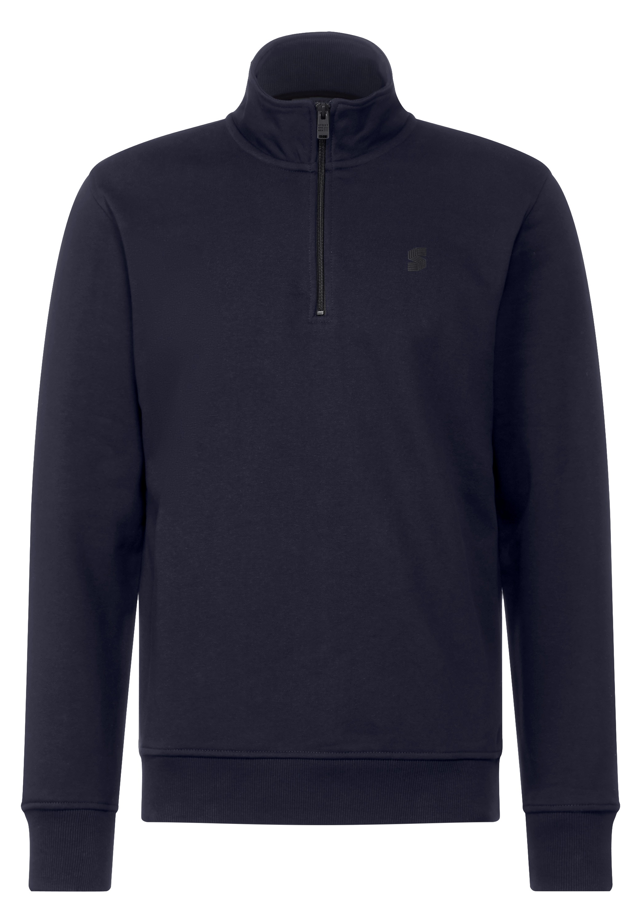 STREET ONE MEN Sweatshirt, mit Stehkragen