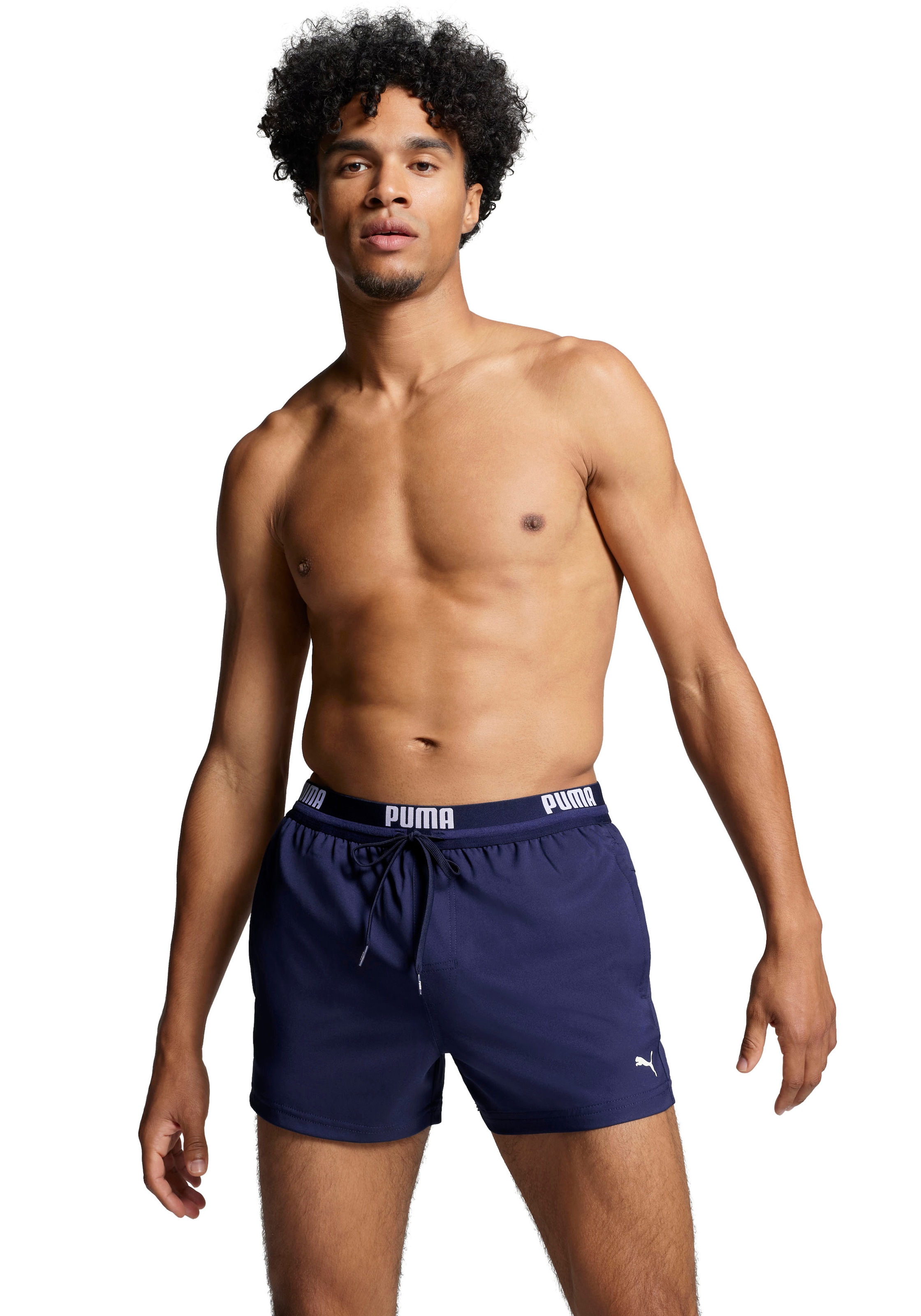 PUMA Badeshorts "PUMA SWIM MEN LOGO SHORT SHORTS 1P" Seitentaschen, Gesäßta günstig online kaufen