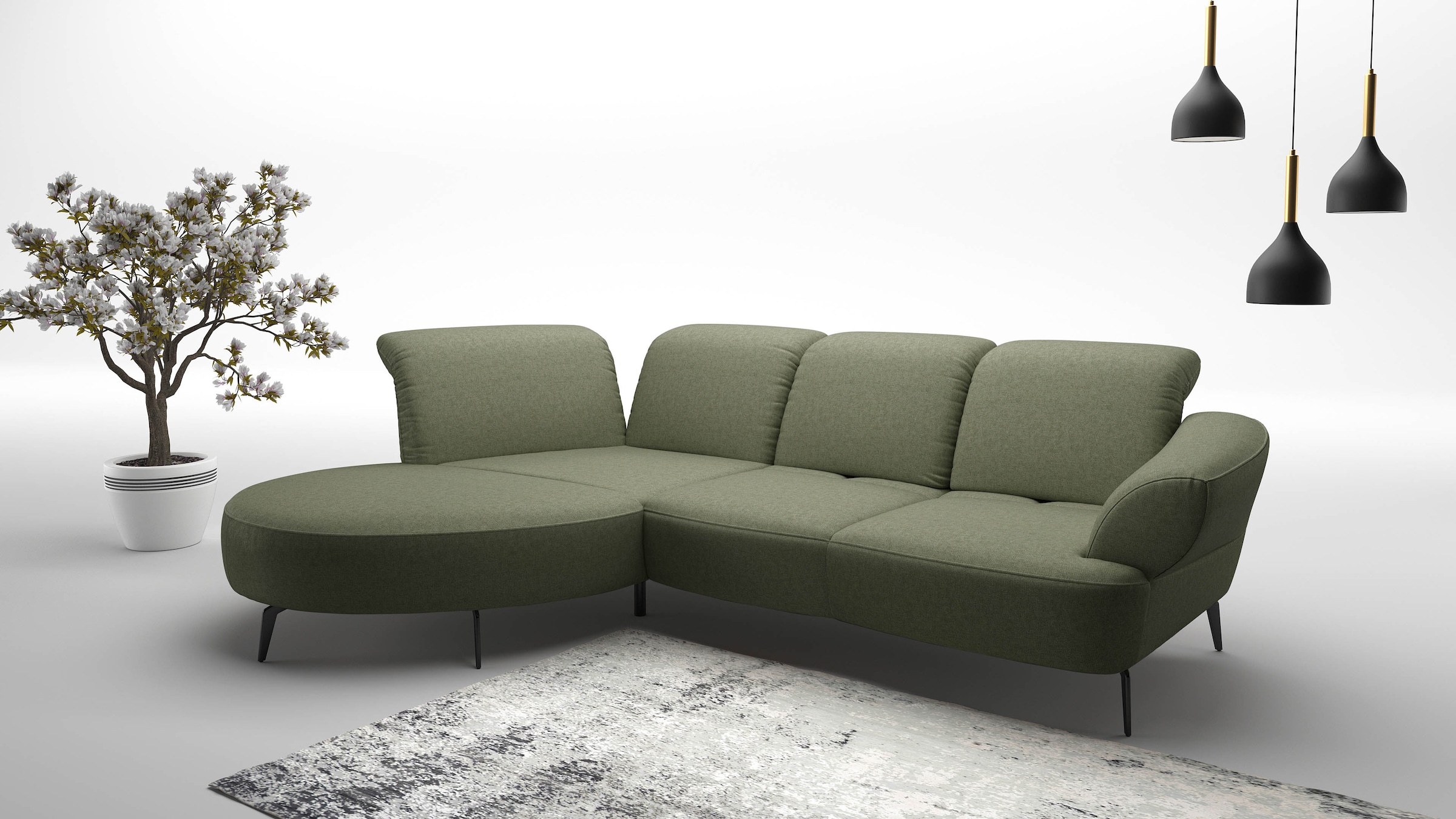 sit&more Ecksofa "Dance, L-Form, inkl. Sitztiefenverstellung", inkl. Click& günstig online kaufen