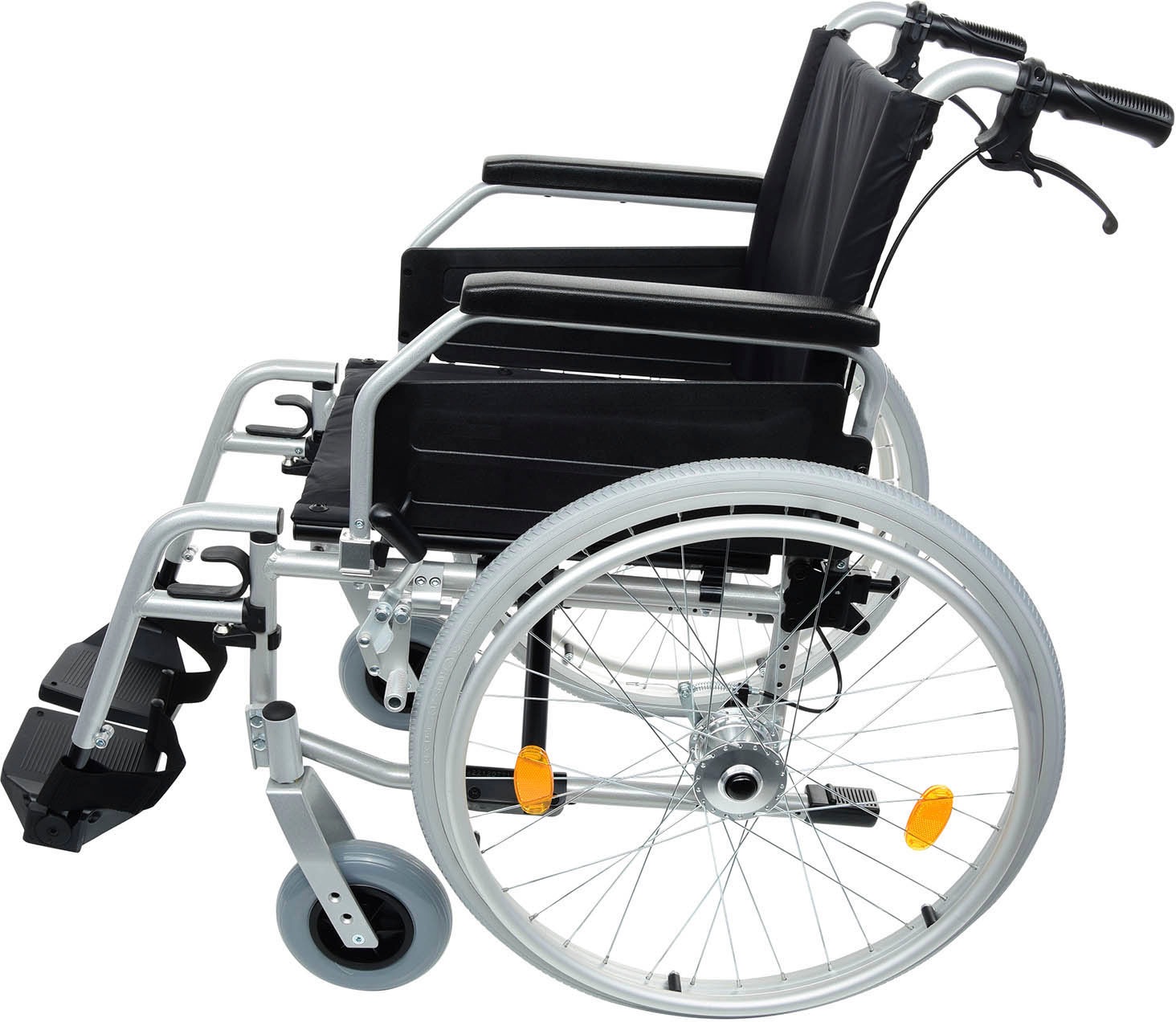 Thumbnail - bescomedical Transportrollstuhl "Primus ML 2.0" Sitzbreite 38 cm mit Trommelbremse und Standardarmlehne