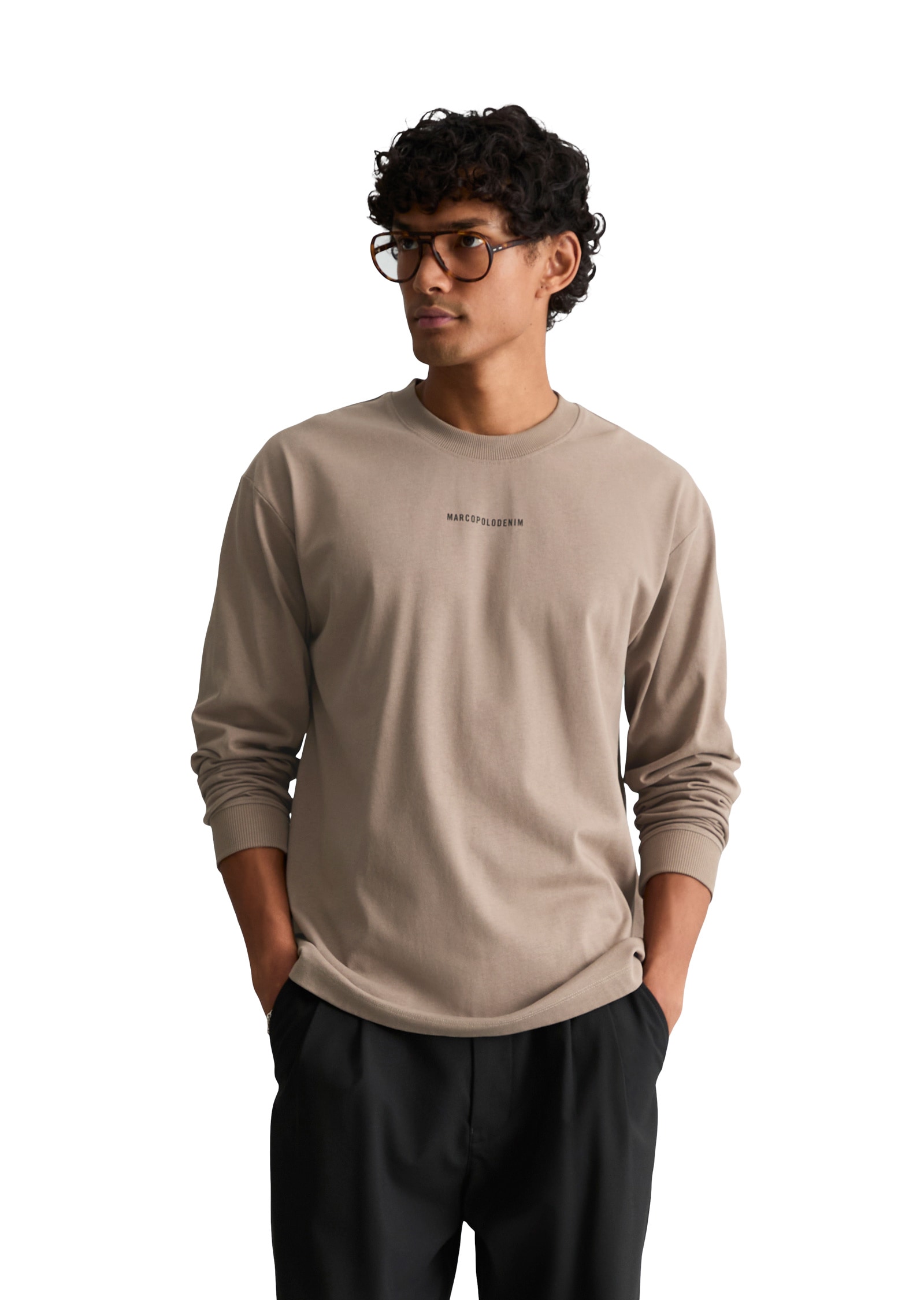 Marc OPolo DENIM Langarmshirt "aus Bio-Baumwolle"