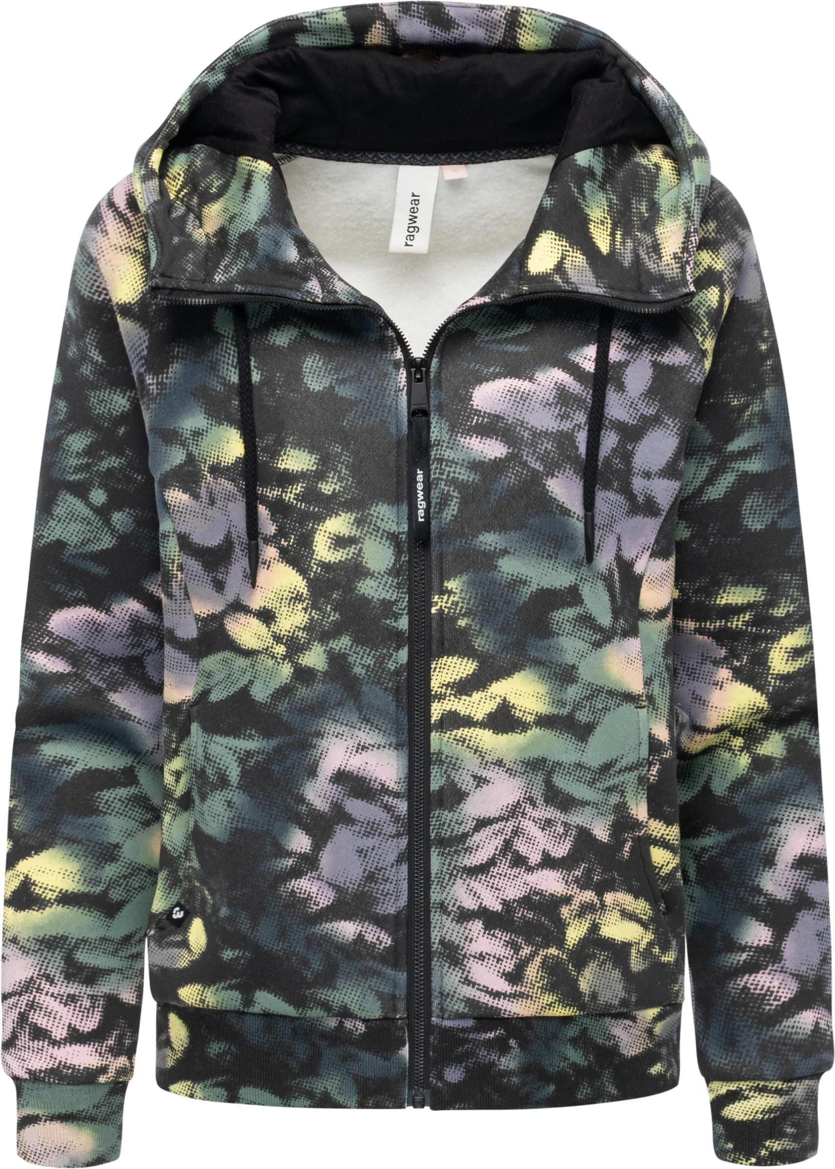 Ragwear Sweatjacke "Fllawia Print" modische Damen Zip-Jacke mit Allover-Print