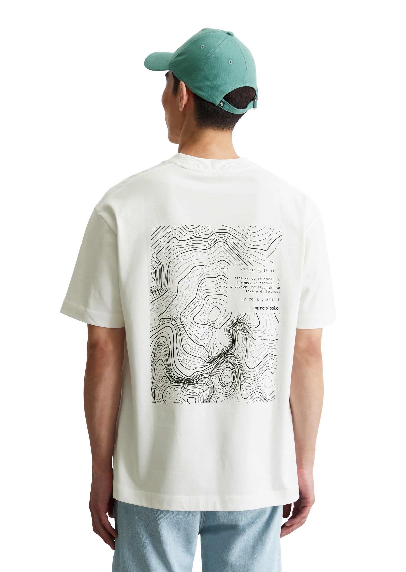 Marc O'Polo T-Shirt »mit Rückenprint«