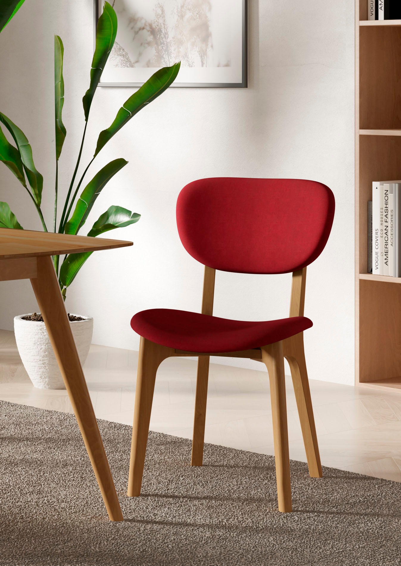 INOSIGN Stuhl "COZY Made in Italy" (Set) 2 Stk.Gestell in Buche, Kirsch- od günstig online kaufen